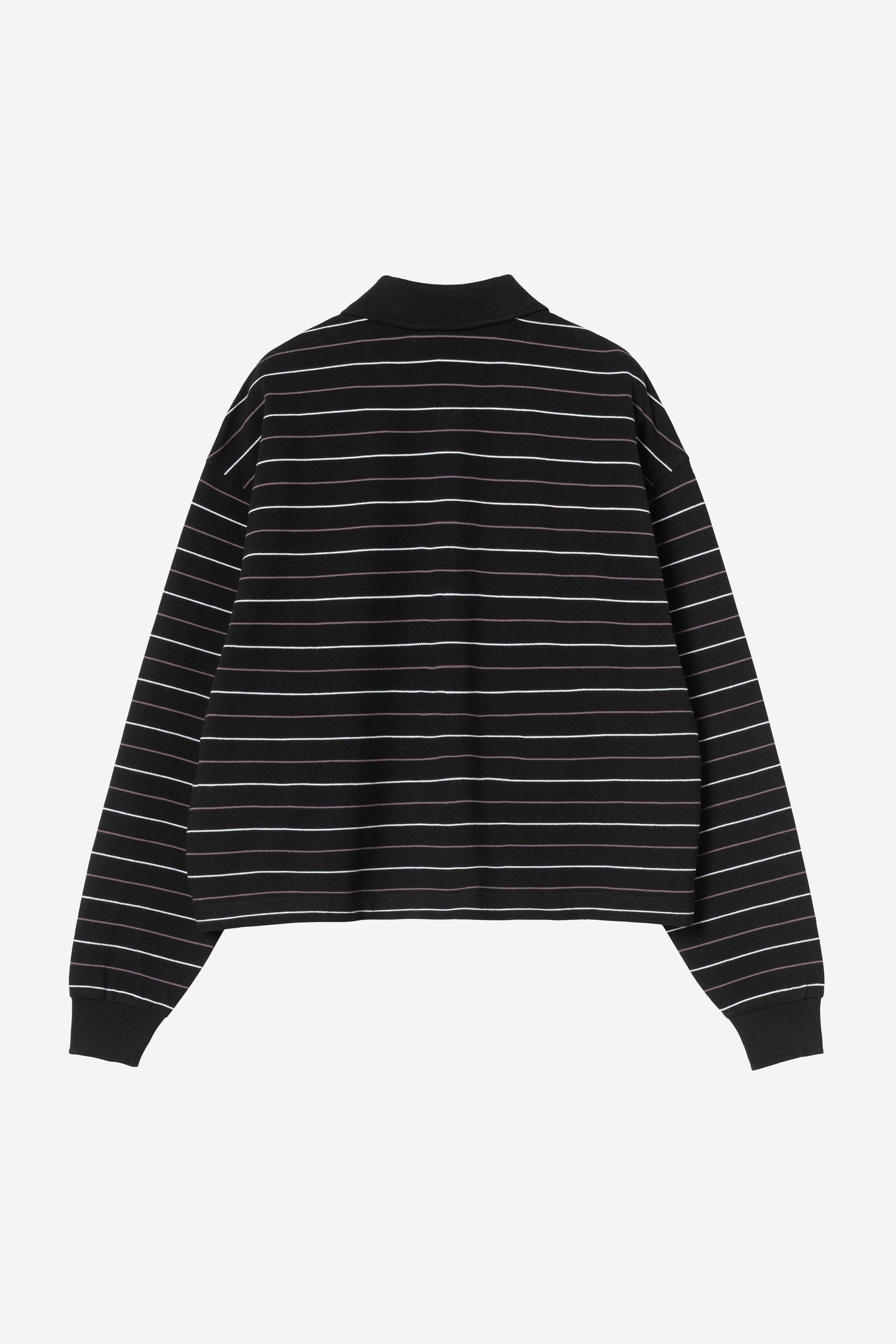 Mabel Stripe Polo Black