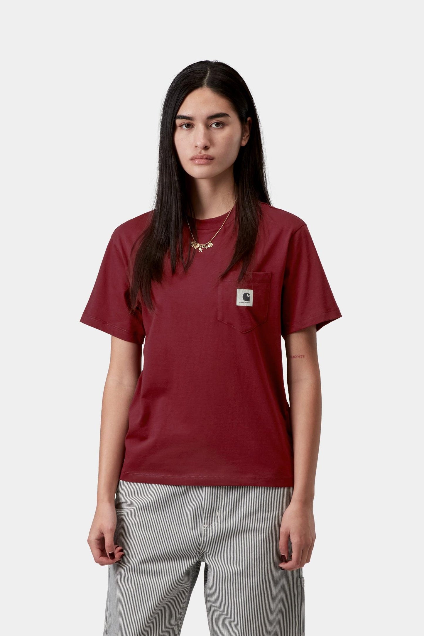 Pocket T-Shirt Marsala