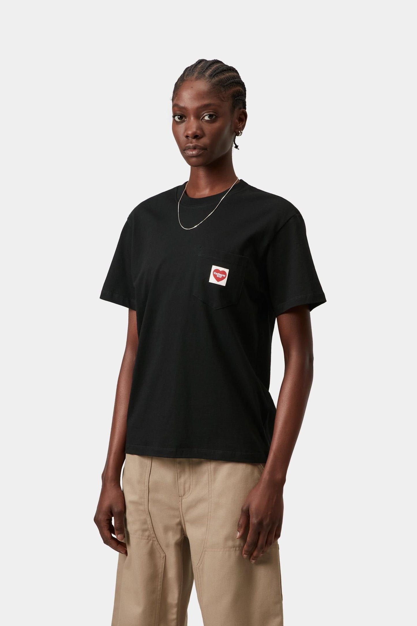 Pocket Heart T-Shirt Black / Red