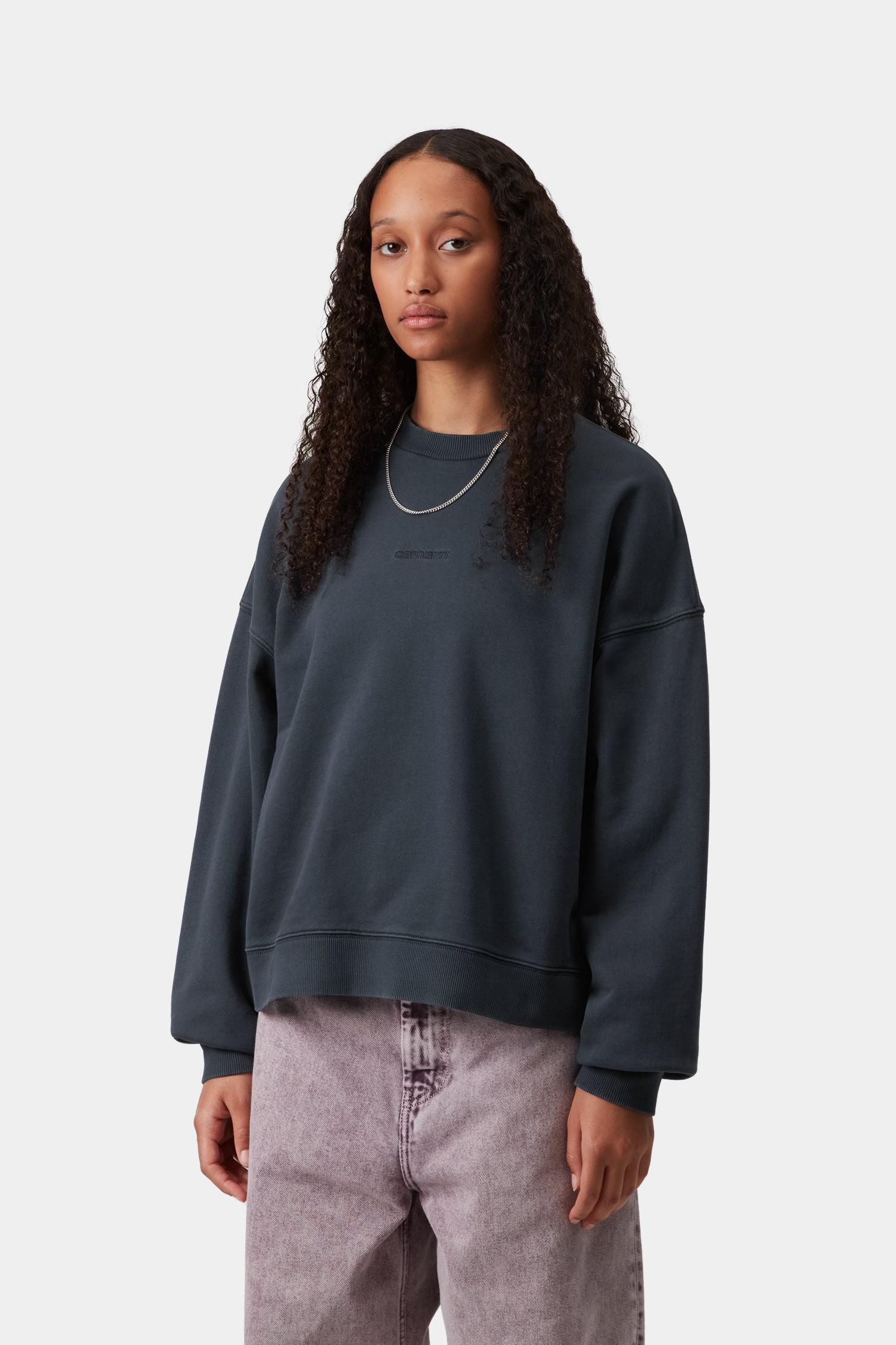 Benton Sweatshirt Carbon (Garment Dyed)