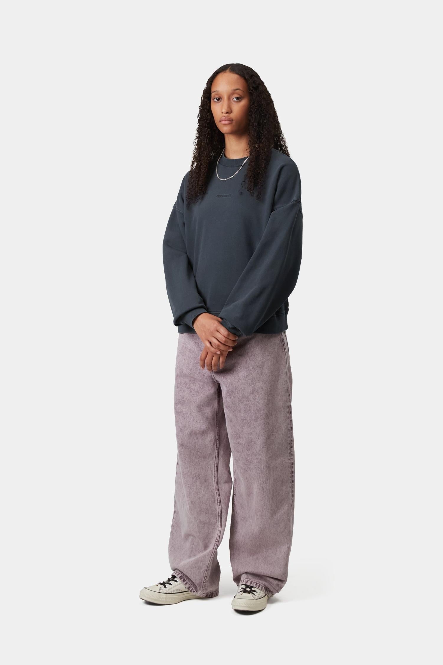 Benton Sweatshirt Carbon (Garment Dyed)