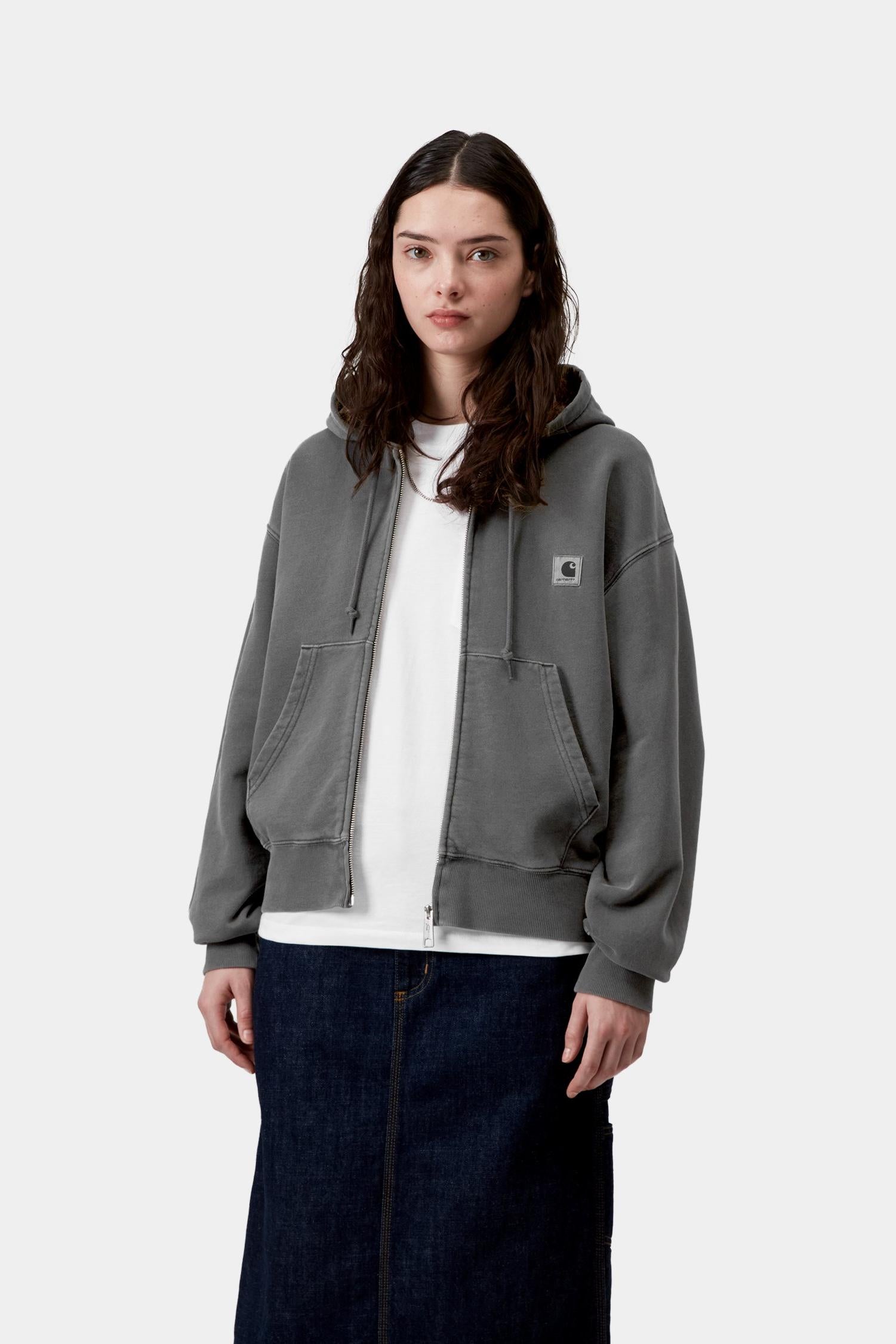 Hooded Nelson Jacket Black (Garment Dyed)