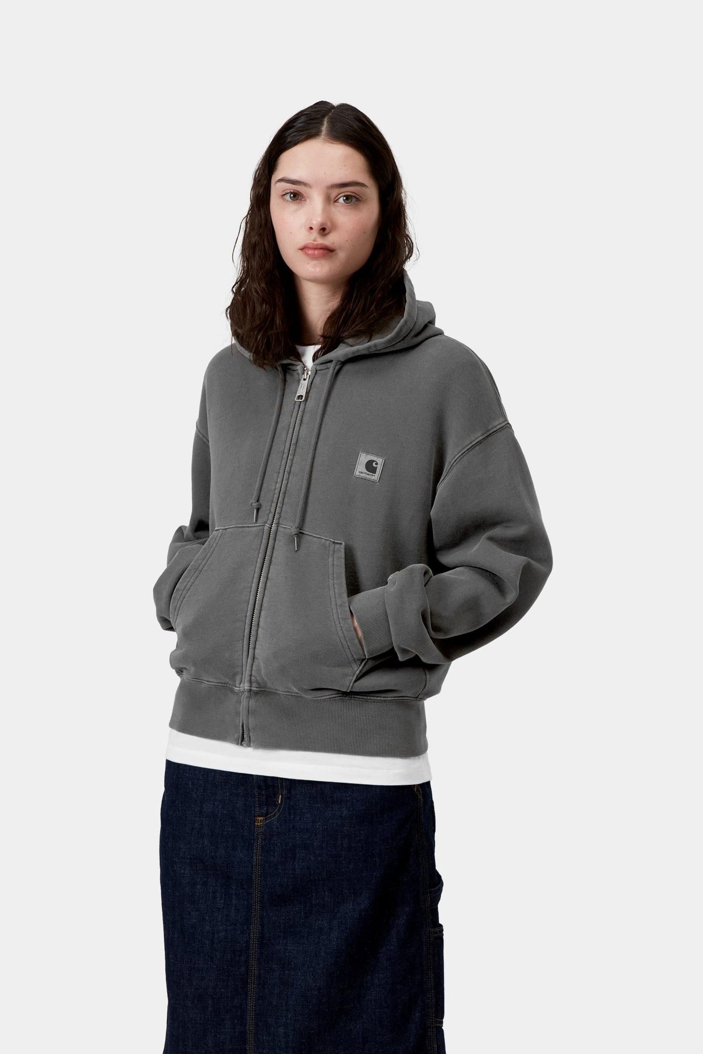 Hooded Nelson Jacket Black (Garment Dyed)