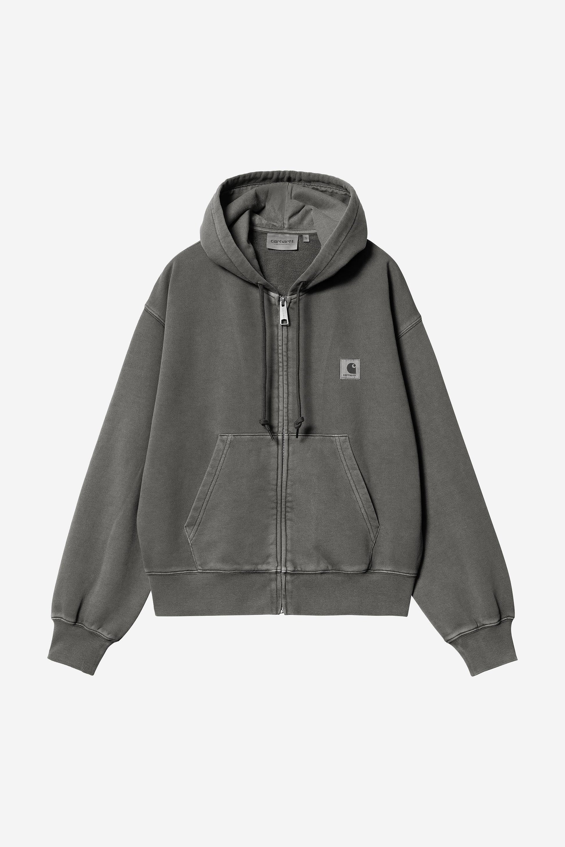 Hooded Nelson Jacket Black (Garment Dyed)
