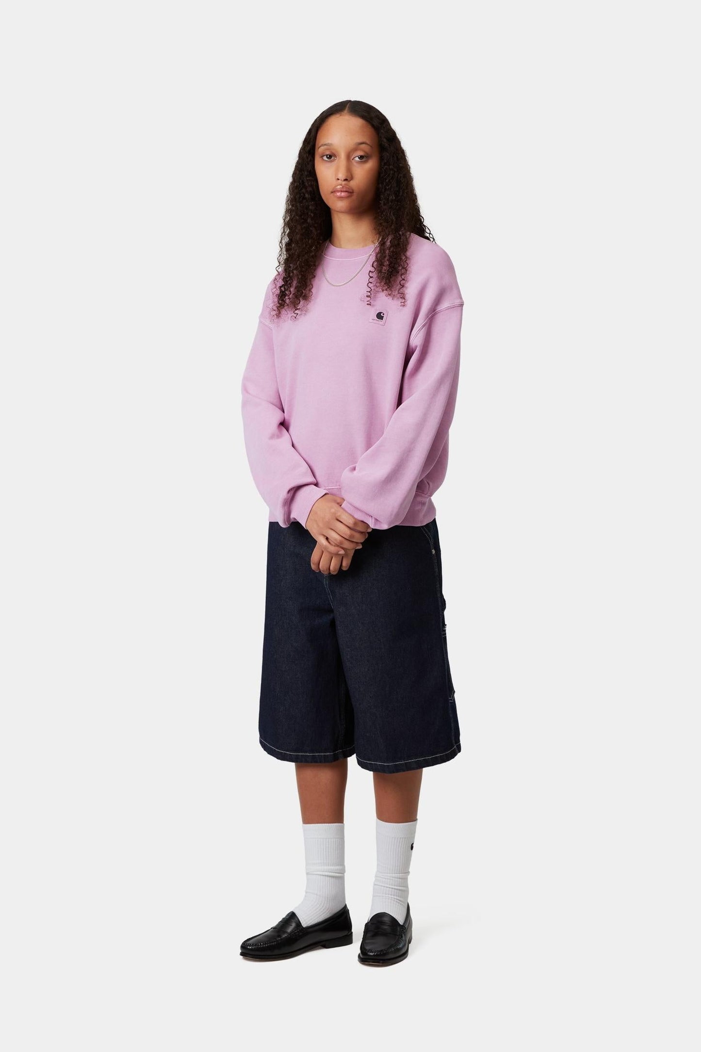 Nelson Sweatshirt Gentle Purple (Garment Dyed)