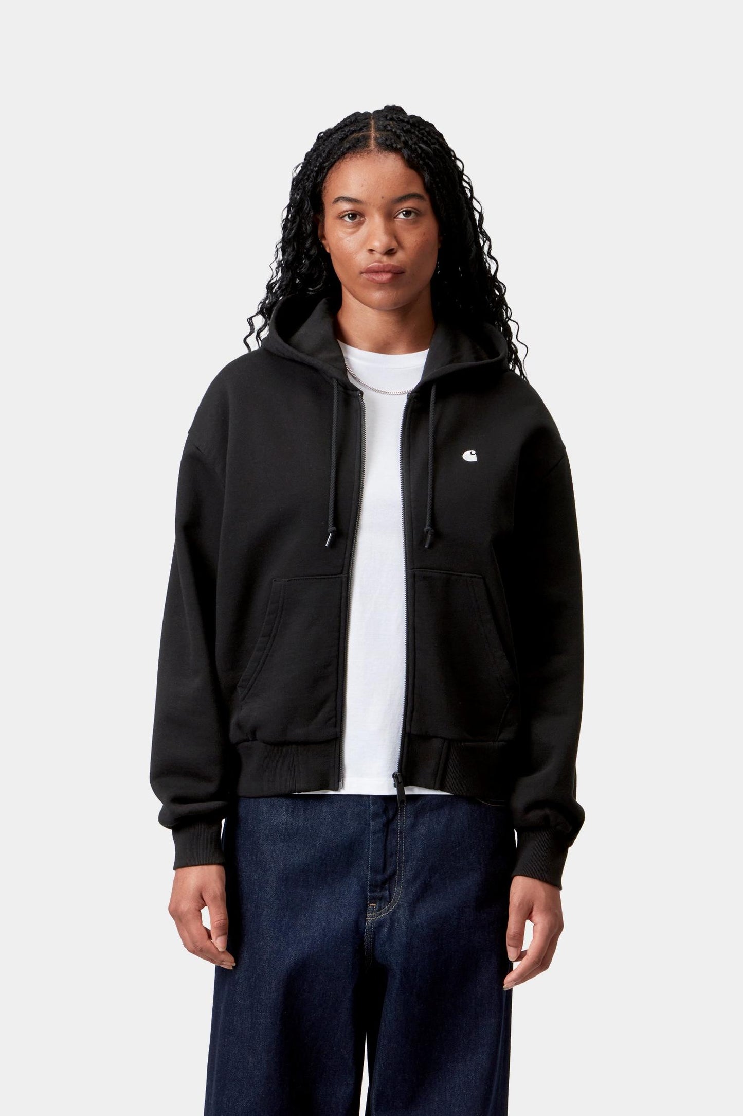 Hooded Casey Jacket Black / Silver