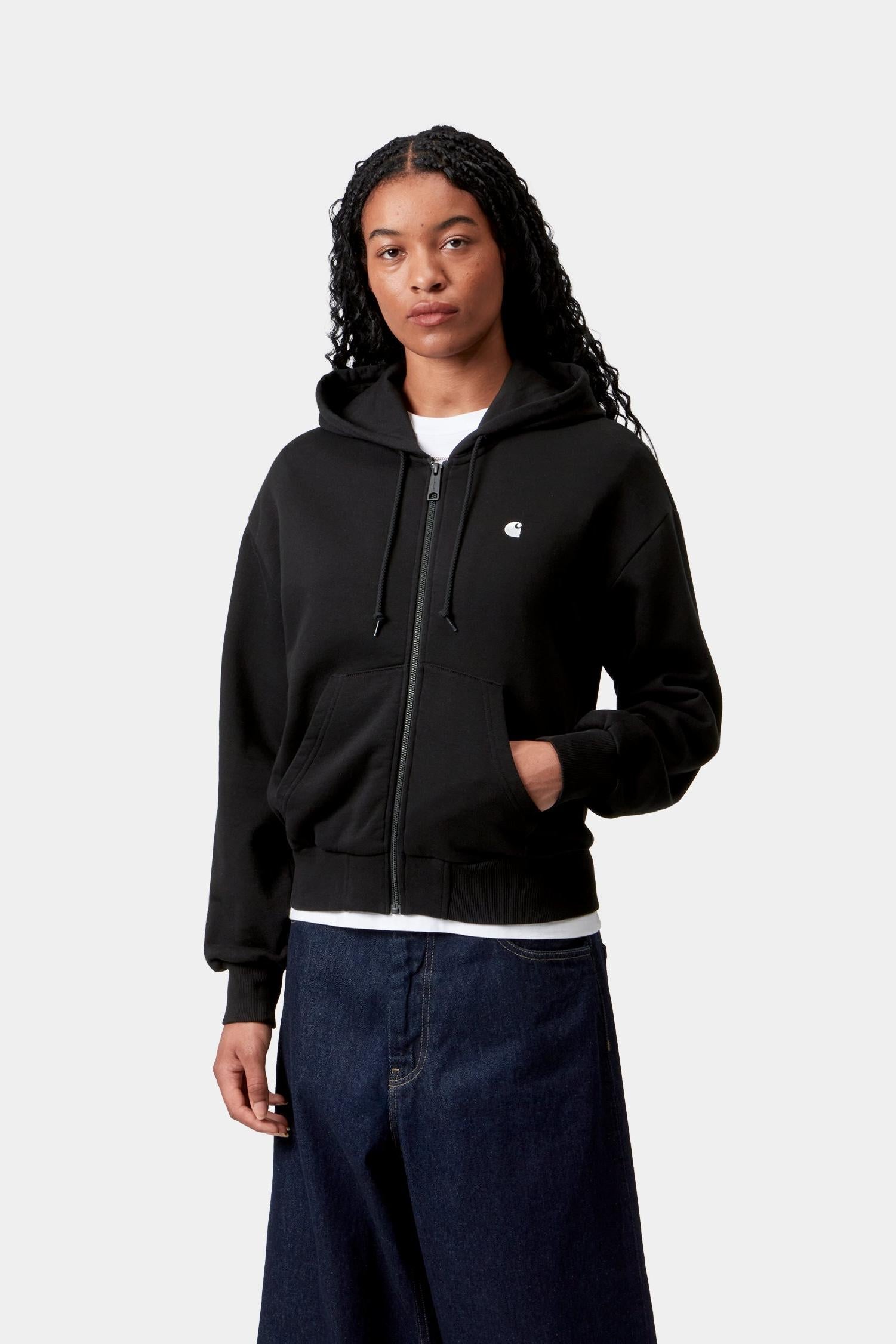 Hooded Casey Jacket Black / Silver
