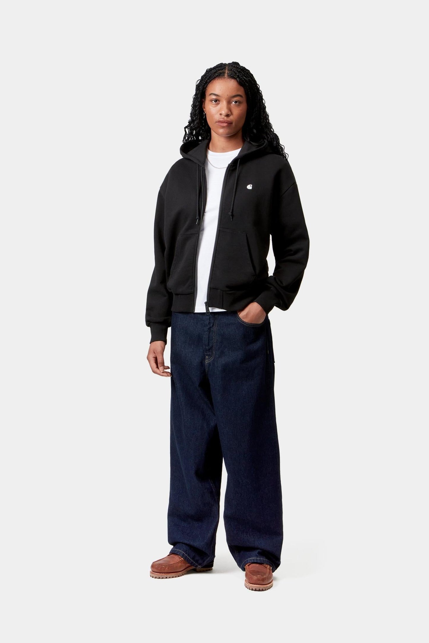 Hooded Casey Jacket Black / Silver