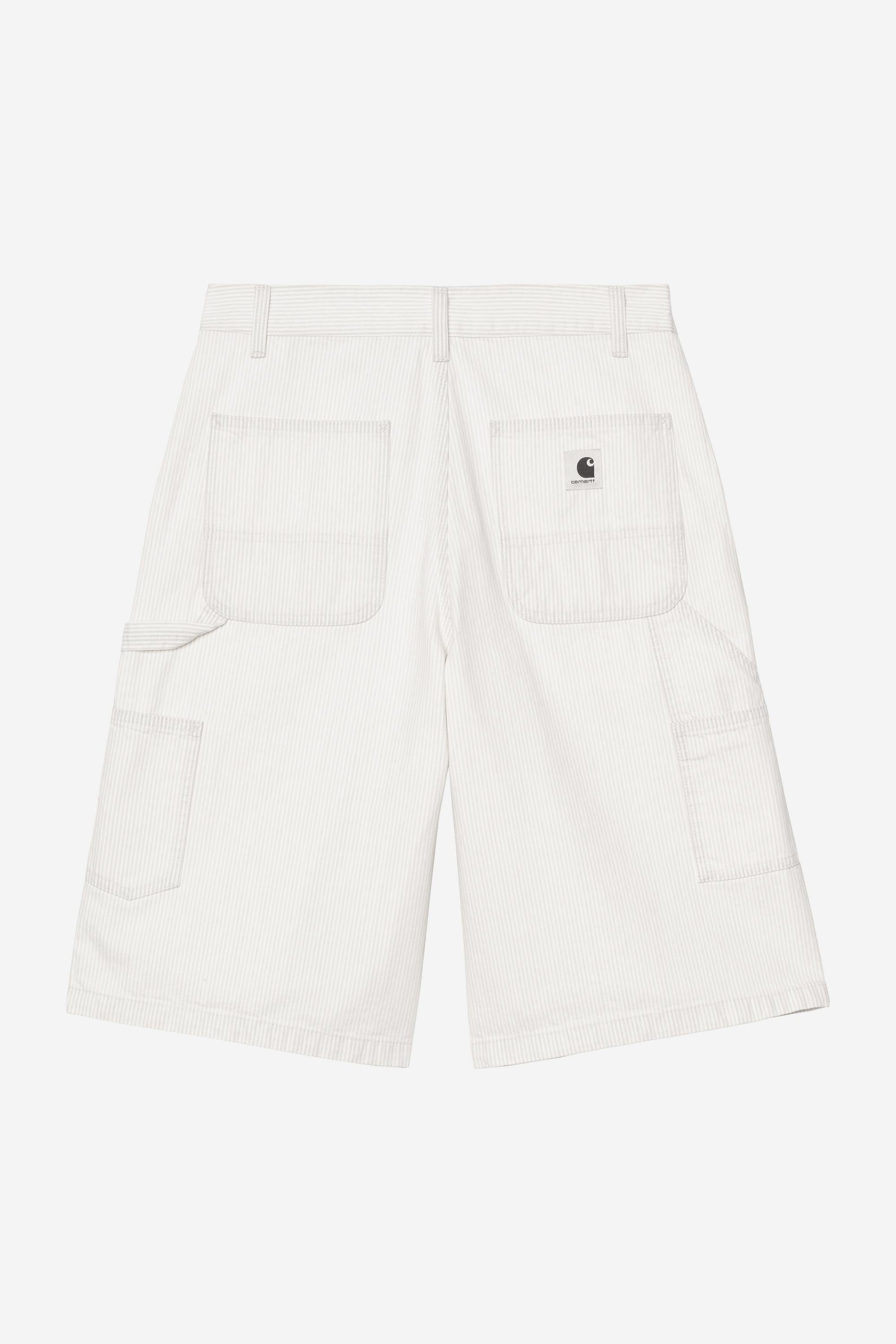 Mercer Stripe Single Knee Short Graphite / Wax (Bleached)