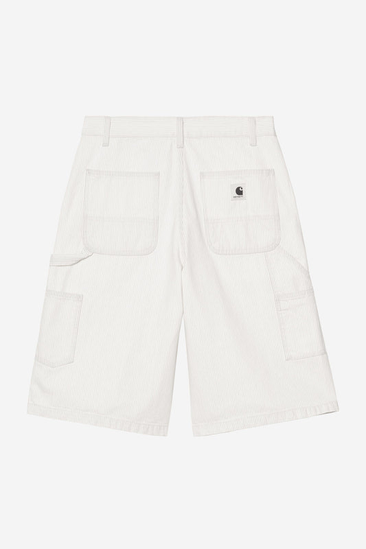 Mercer Stripe Single Knee Short Graphite / Wax (Bleached)