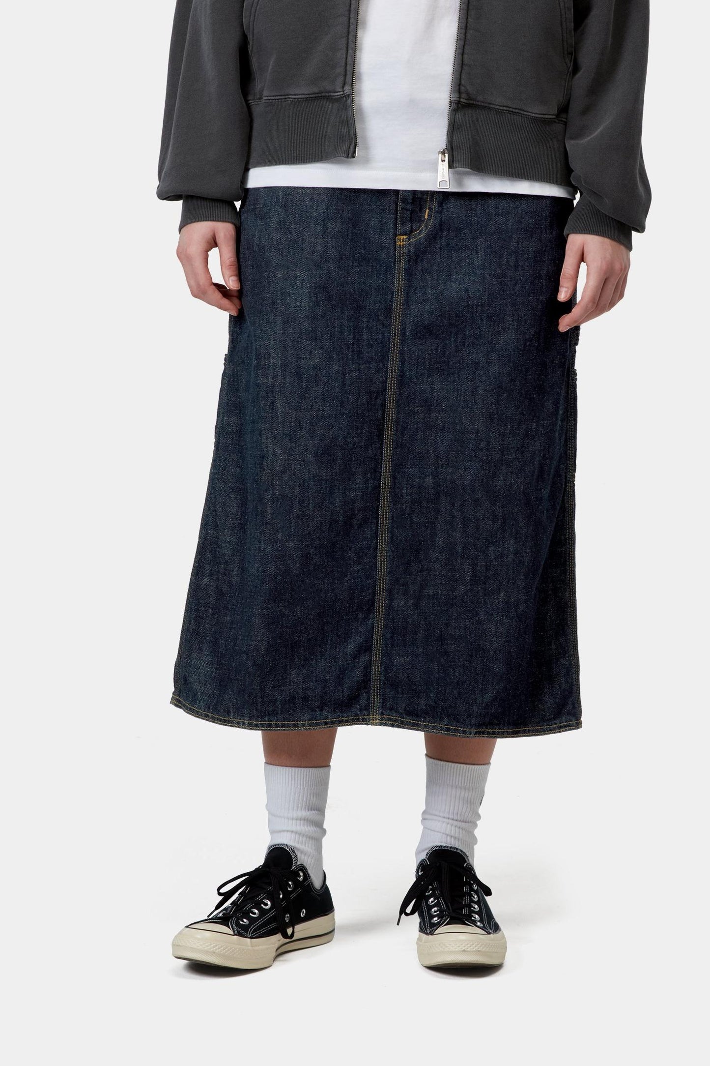 Single Knee Skirt Blue