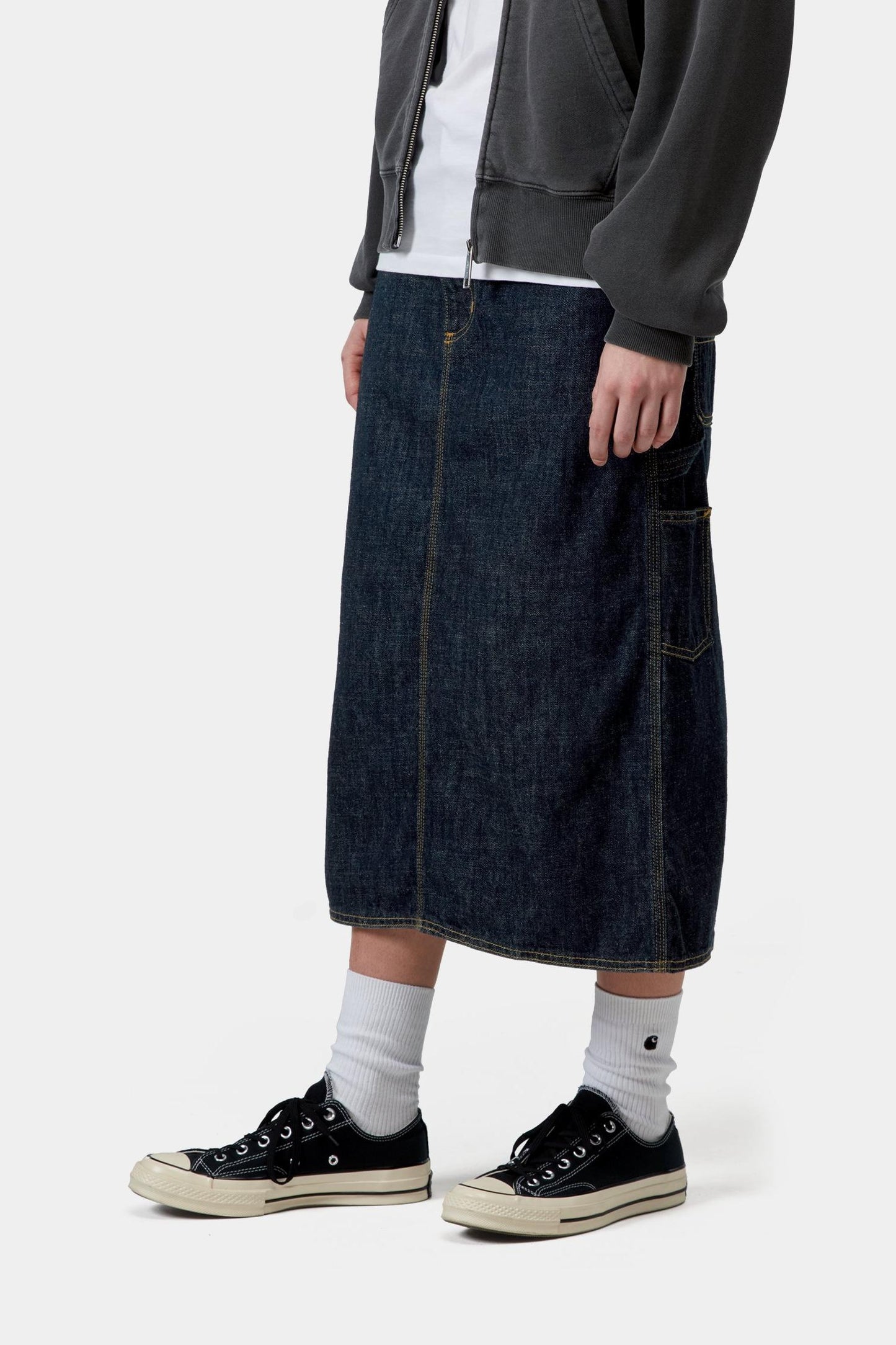 Single Knee Skirt Blue