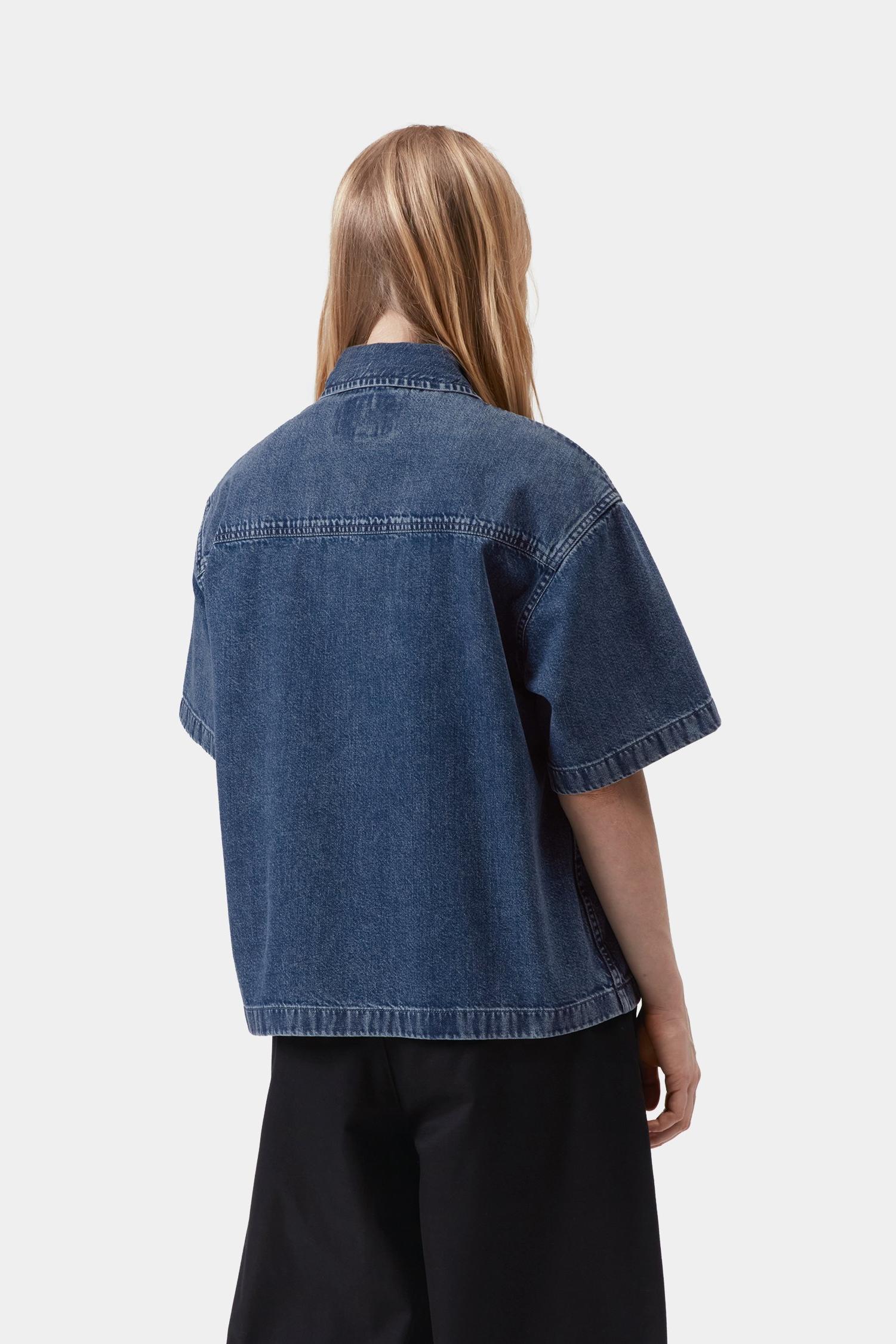 Short Sleeve Lovilia Shirt Blue (Stone Washed)