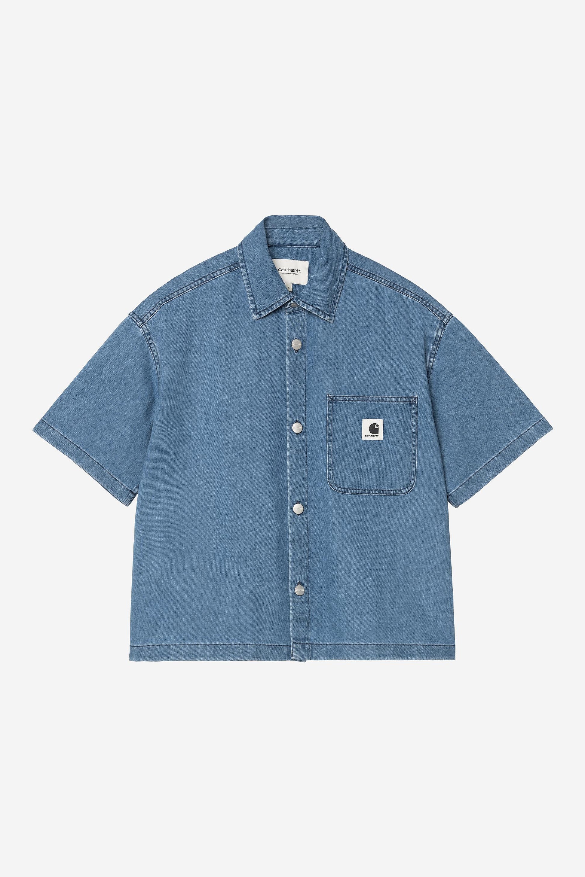 Short Sleeve Lovilia Shirt Blue (Stone Washed)