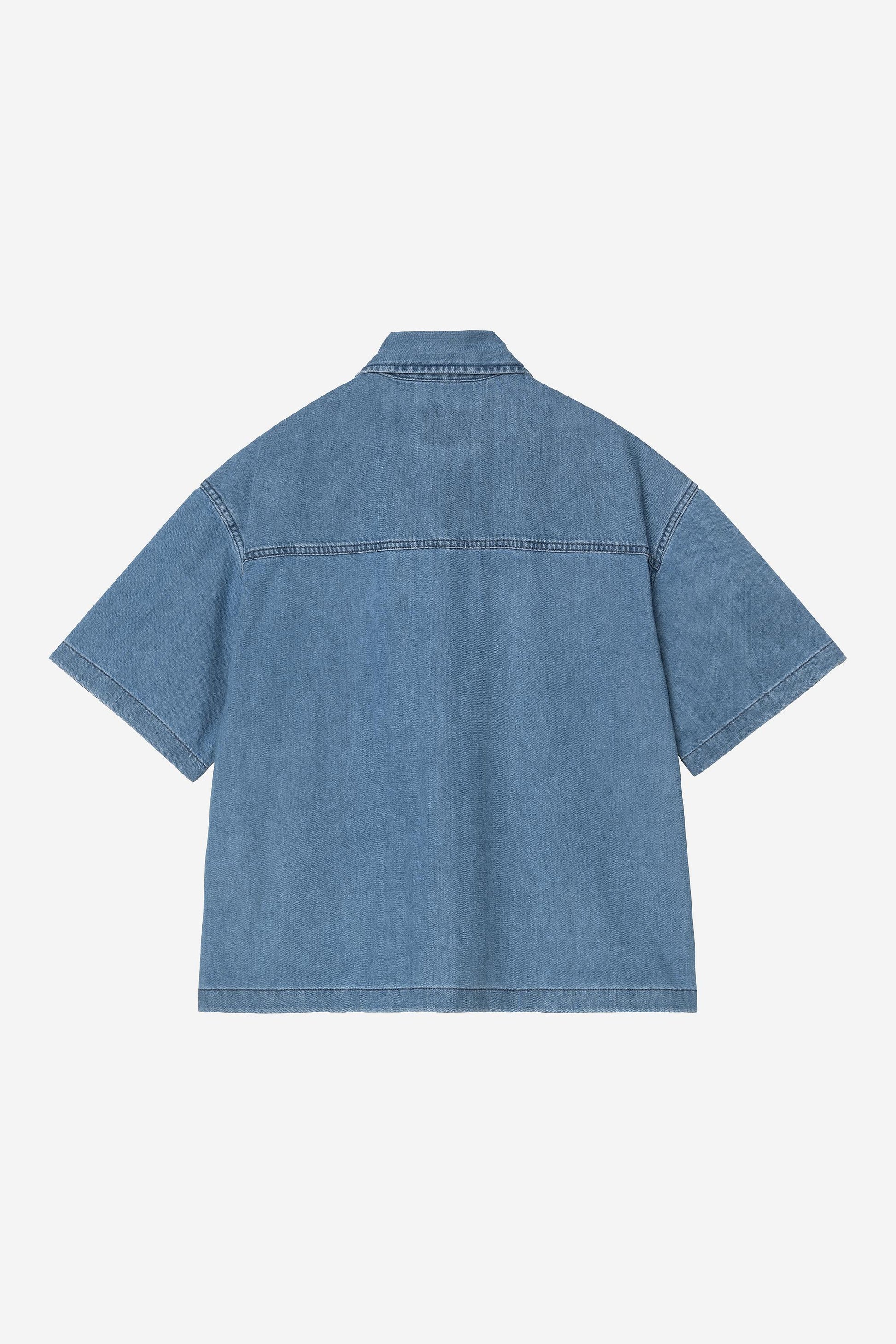 Short Sleeve Lovilia Shirt Blue (Stone Washed)