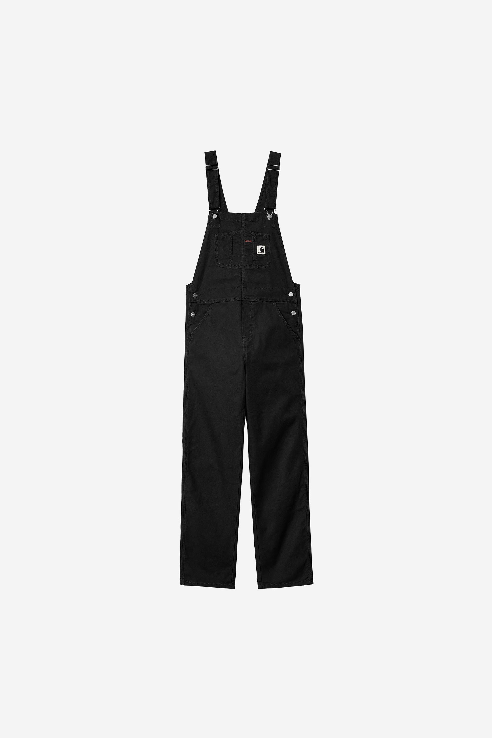 Women's Bib Overall Straight - Canvas Black