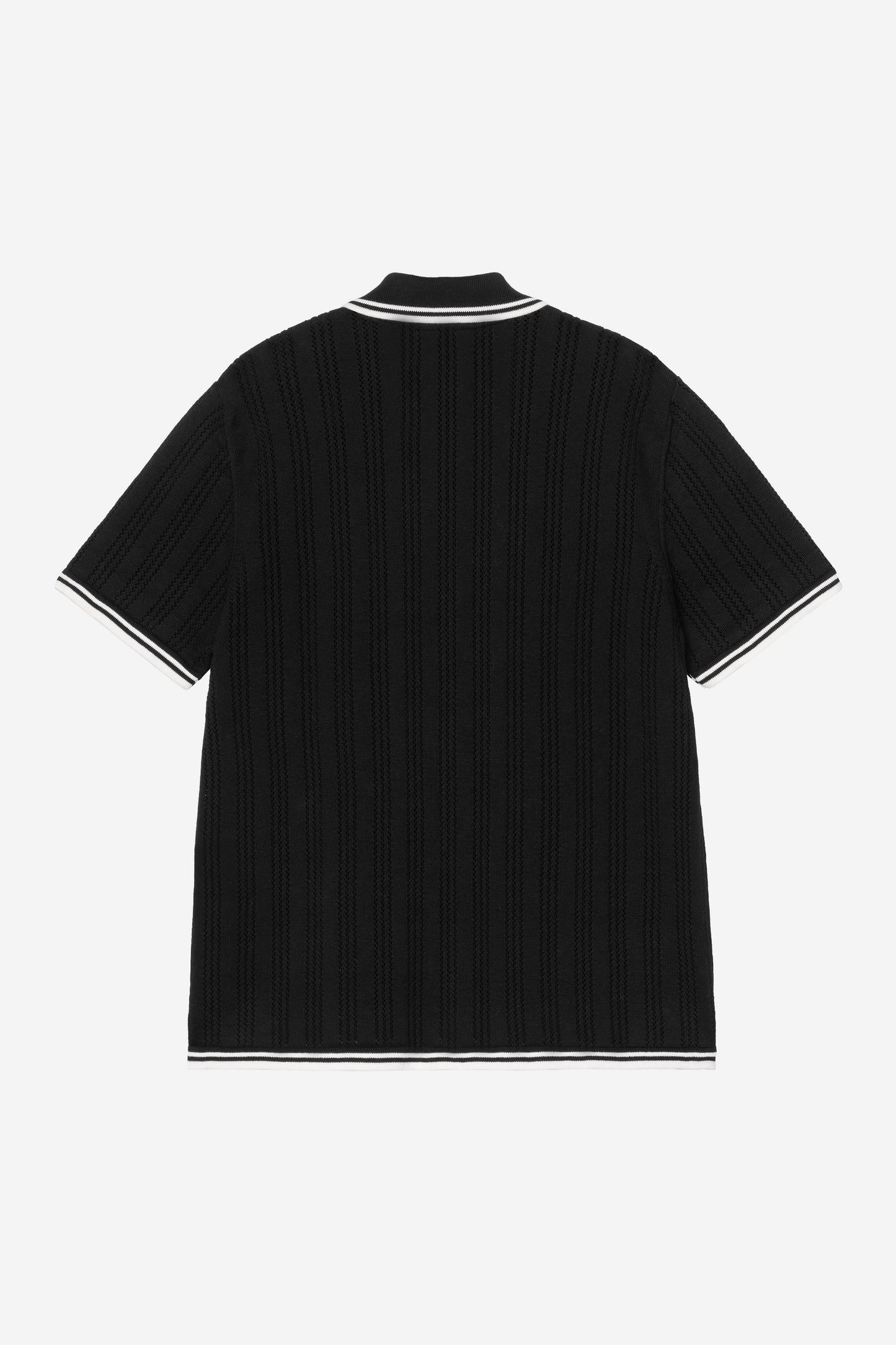 Women's Short Sleeve Ramsey Knit Shirt Black