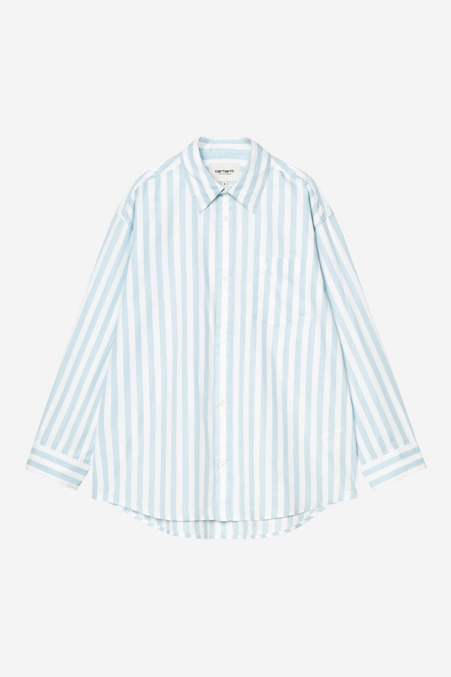 Royce Stripe Shirt Icaria / White