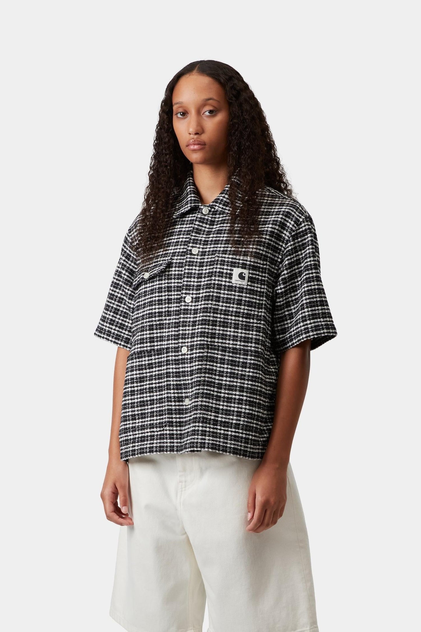 Short Sleeve Michigan Shirt Black Kander Check