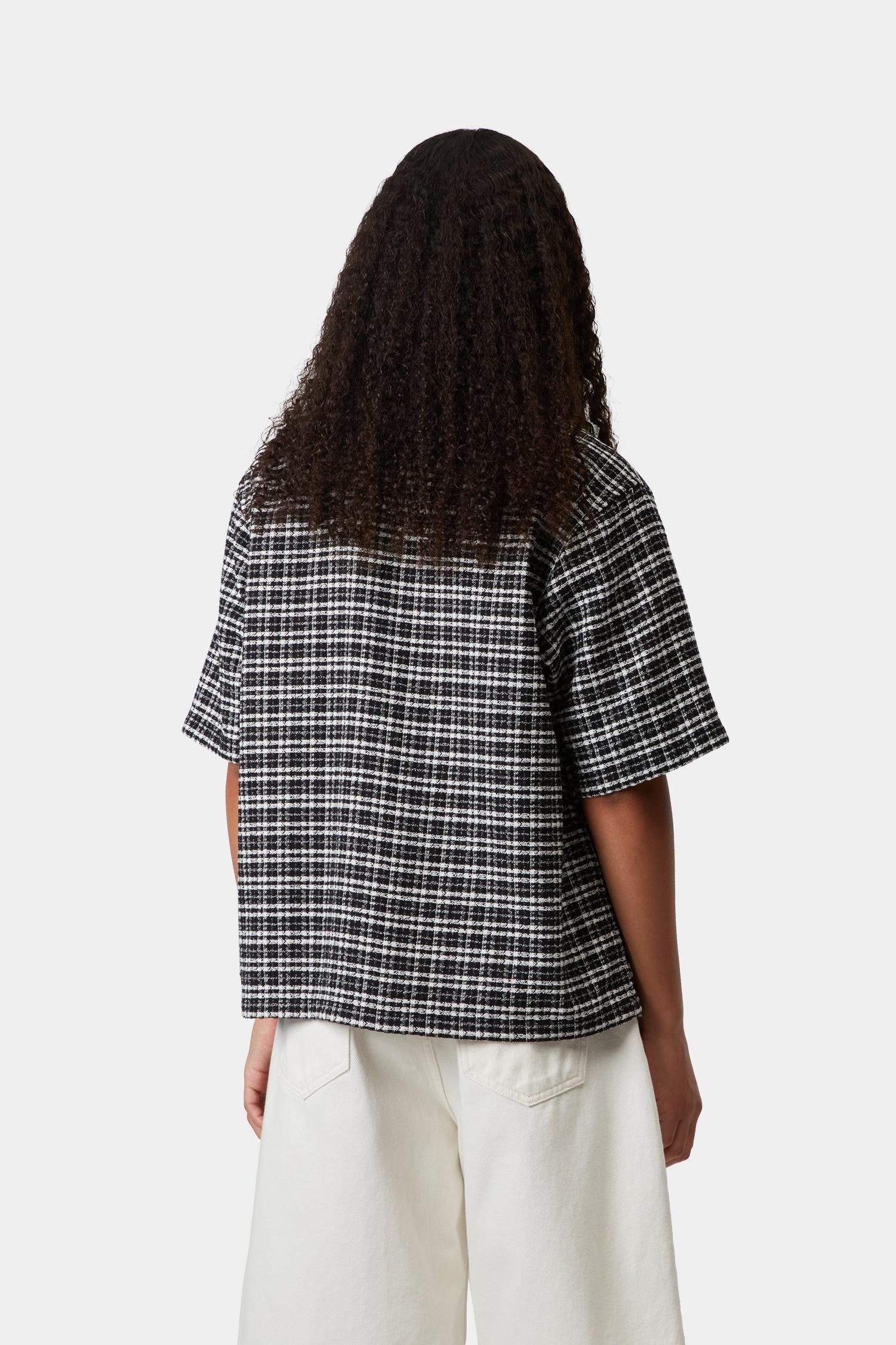Short Sleeve Michigan Shirt Black Kander Check