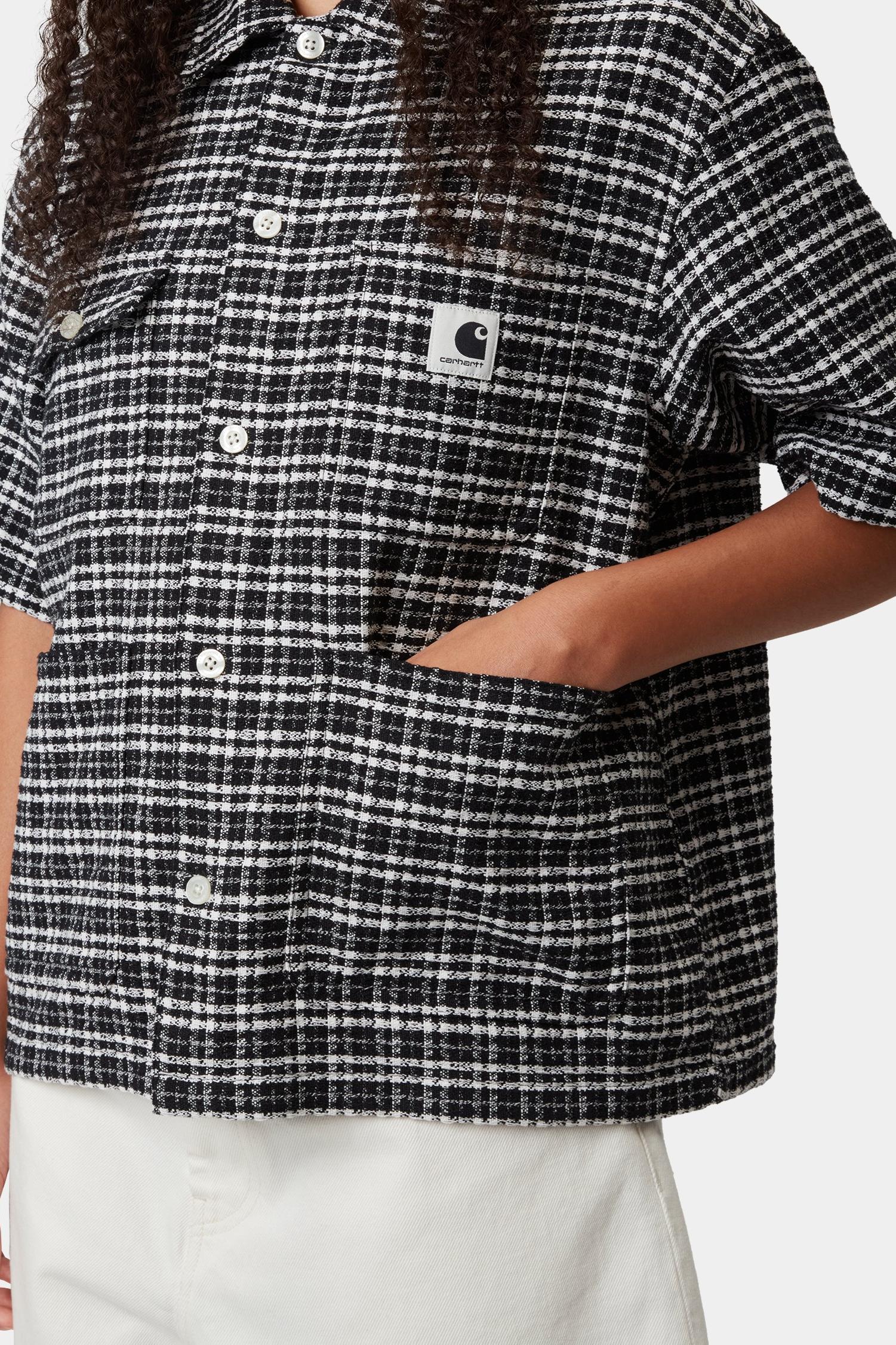Short Sleeve Michigan Shirt Black Kander Check