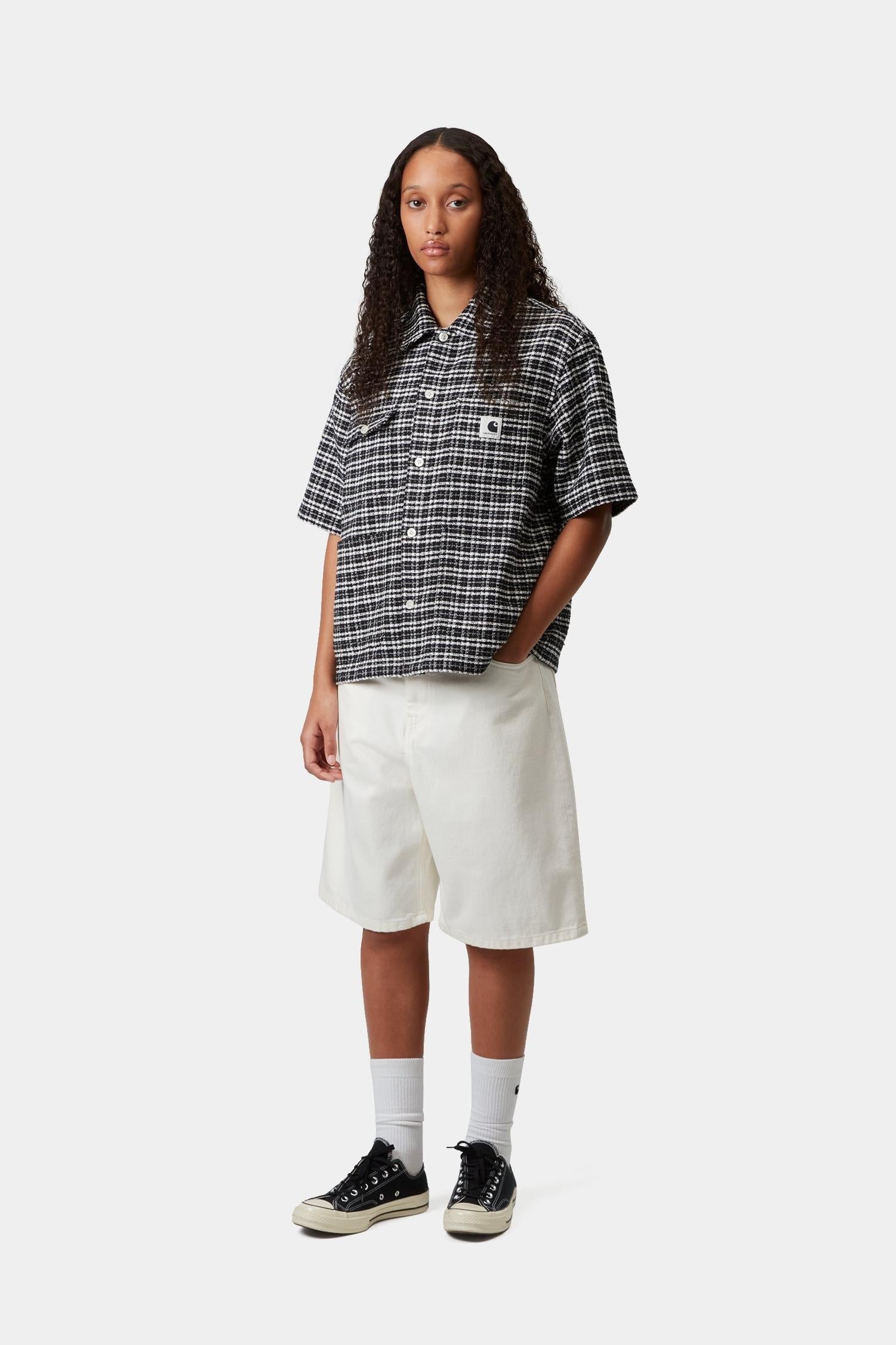 Short Sleeve Michigan Shirt Black Kander Check