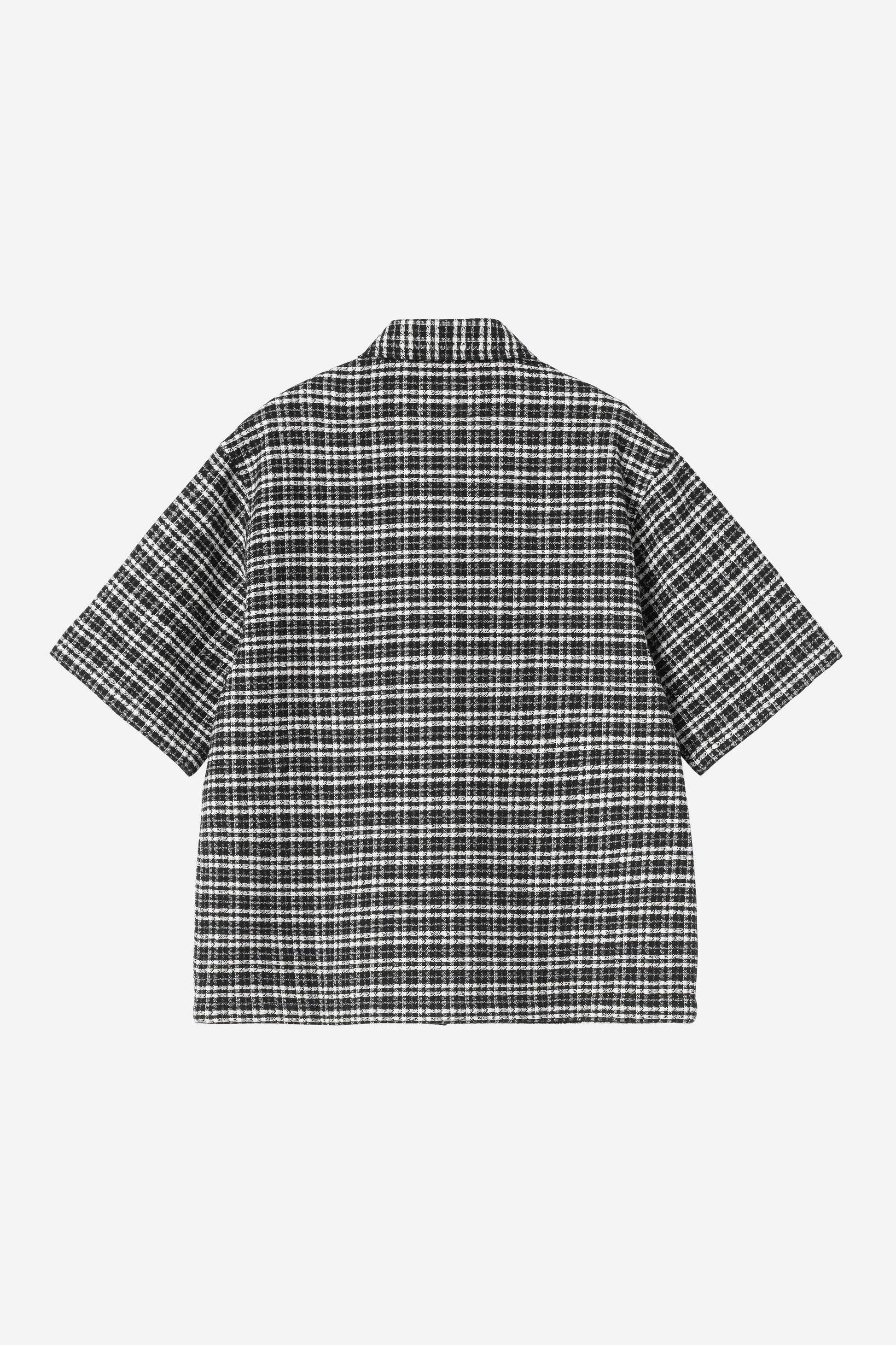 Short Sleeve Michigan Shirt Black Kander Check