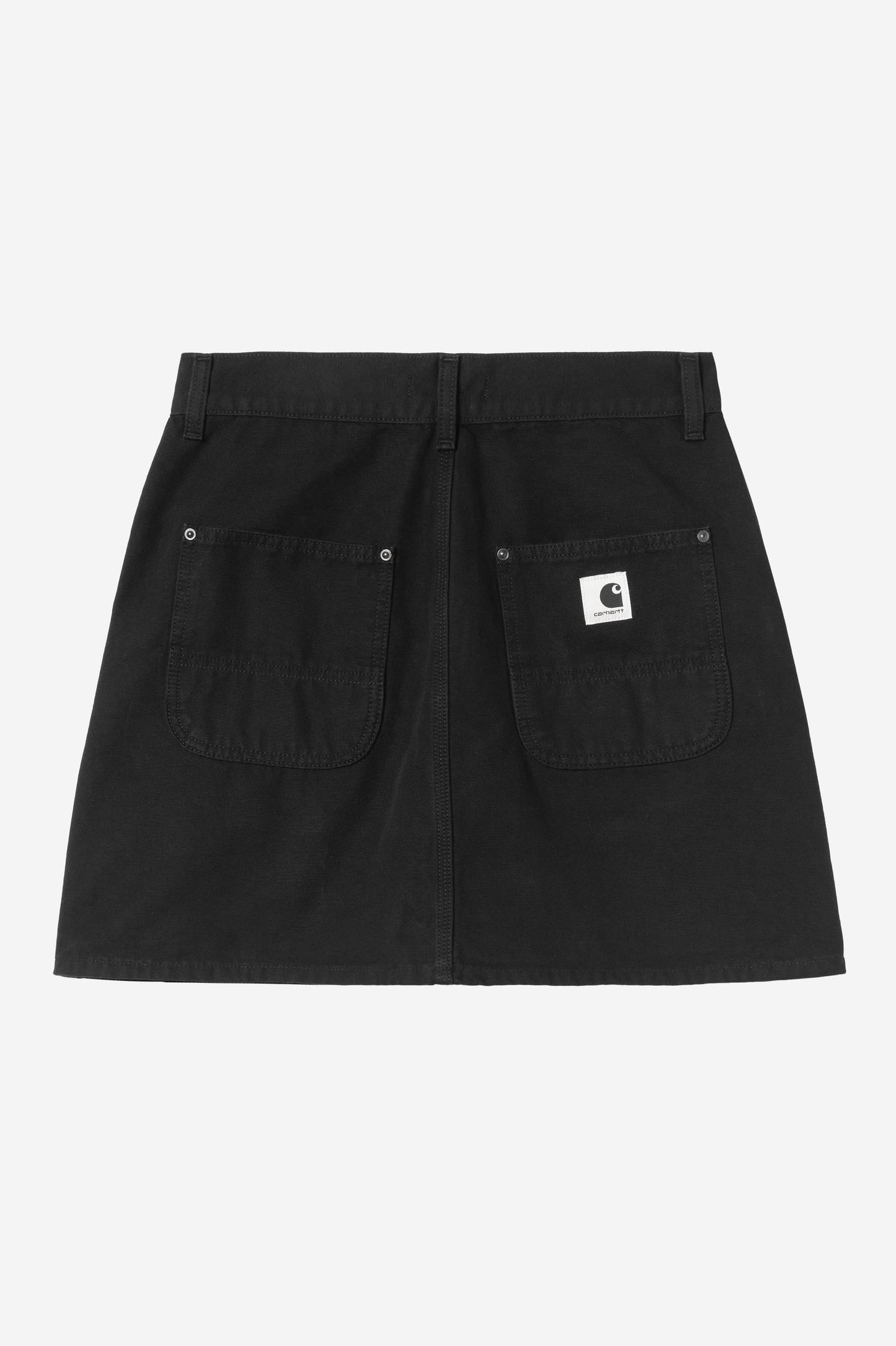 Maeve Double Knee Skirt Black (Stone Washed)
