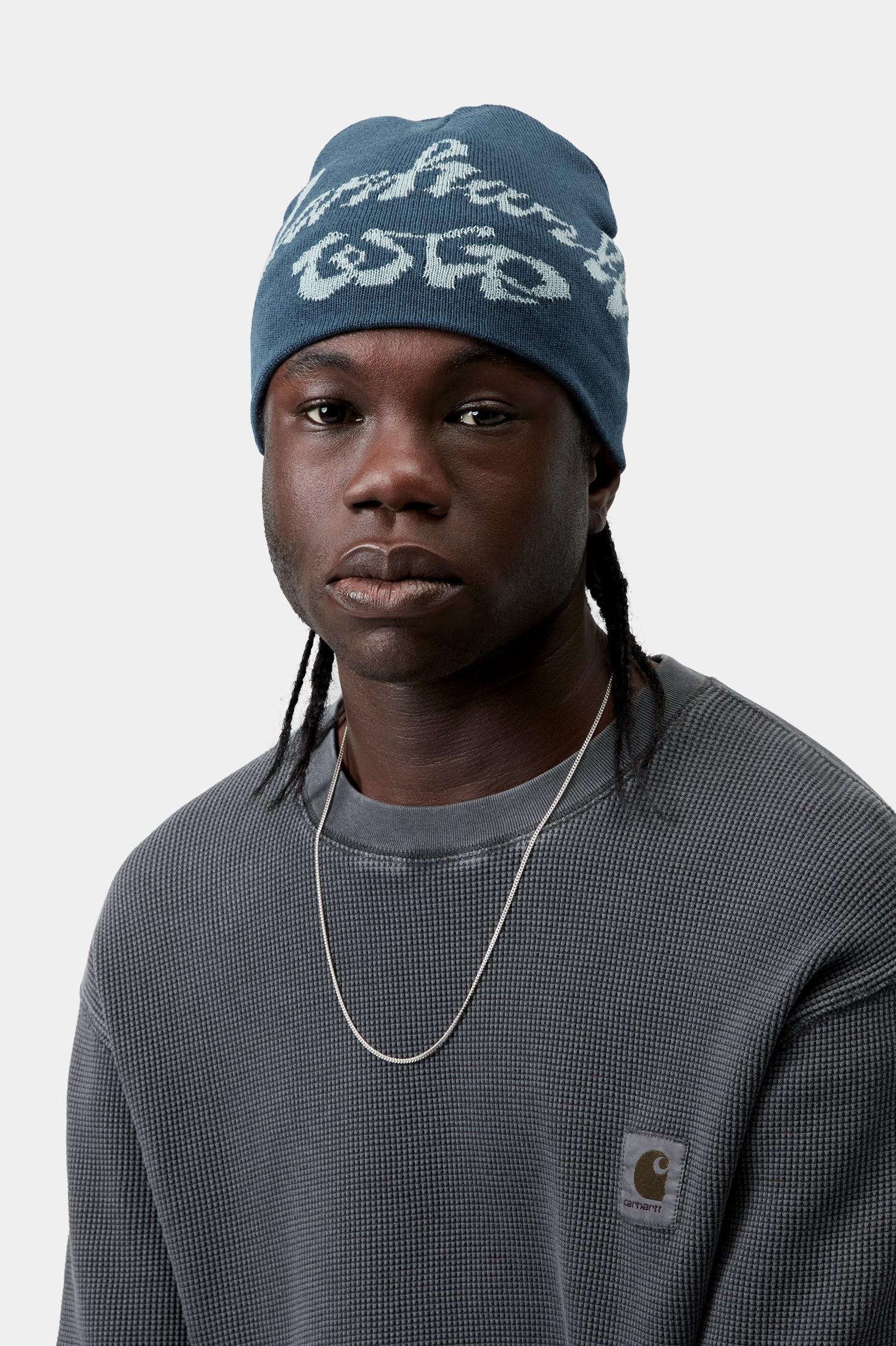 Chedda WIP Beanie Blue River
