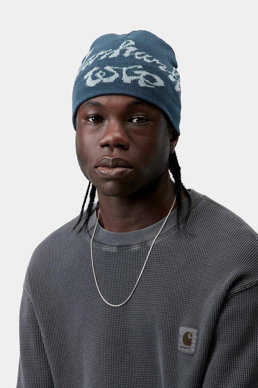 Chedda WIP Beanie Blue River