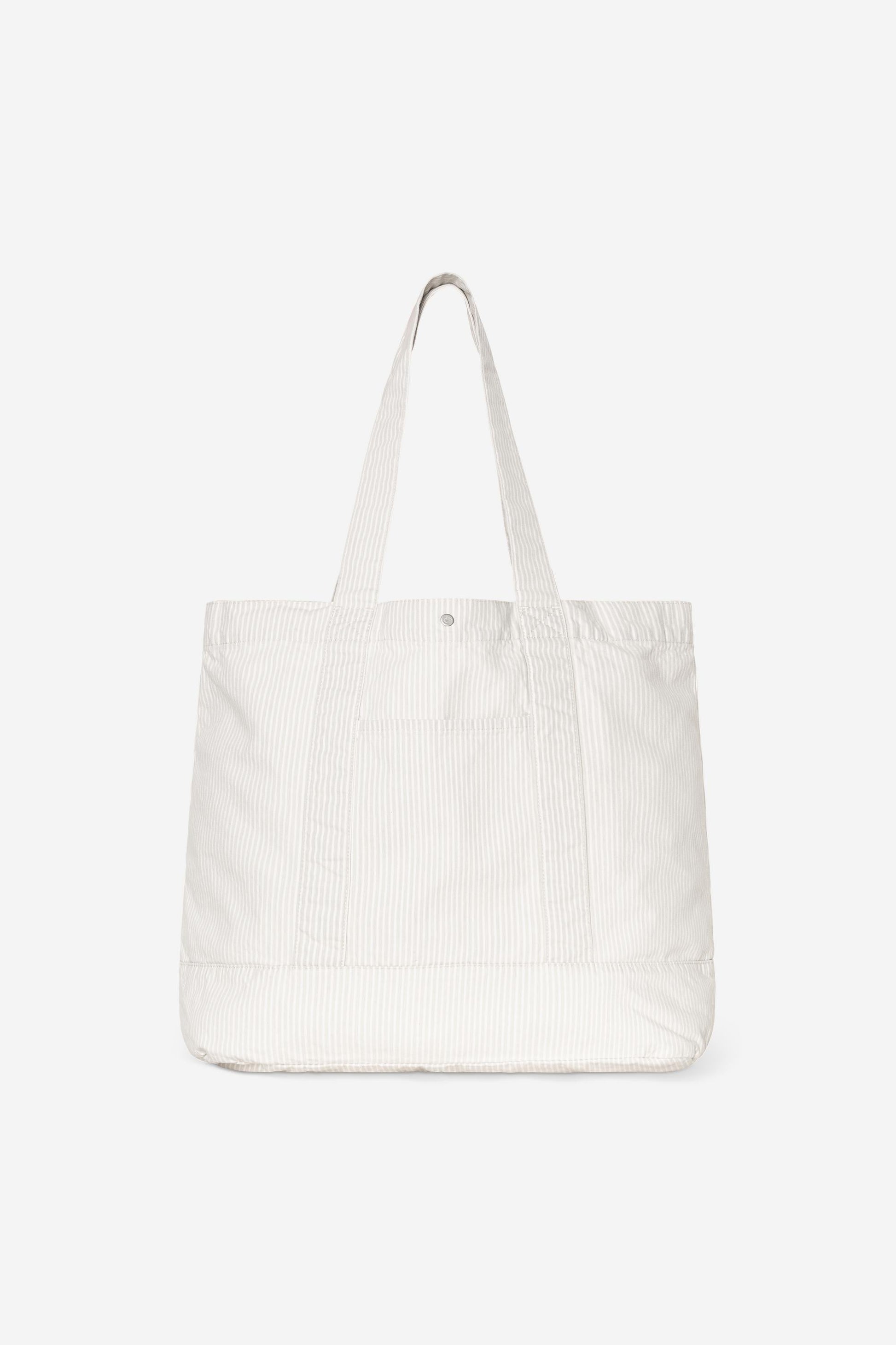 Mercer Stripe Tote Bag Graphite / Wax (Bleached)