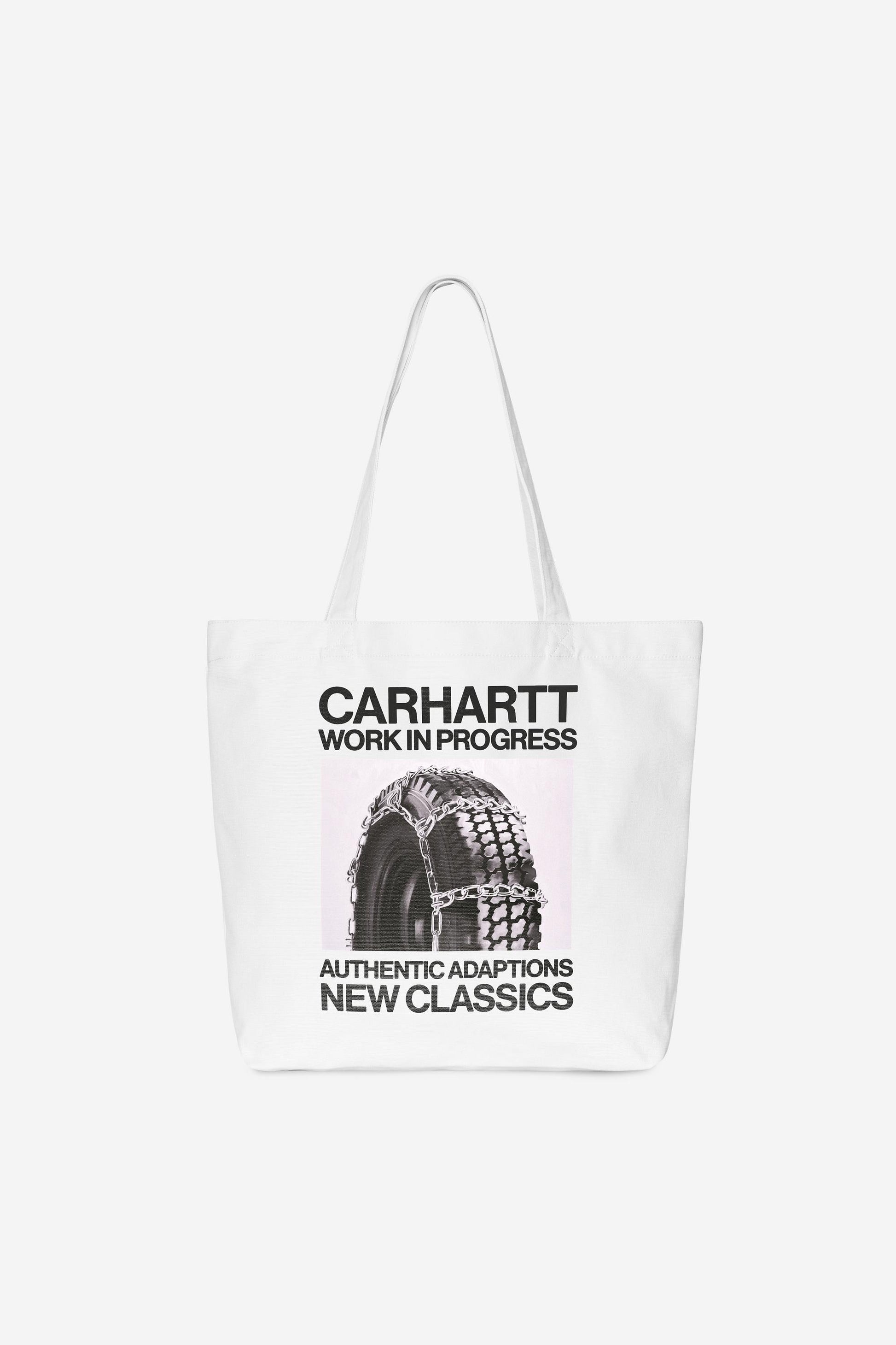 Canvas Graphic Tote White Sean Hamilton Print
