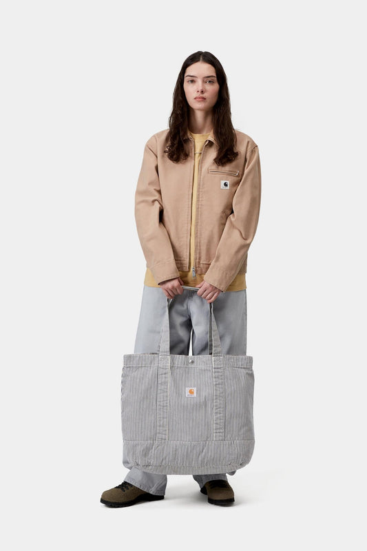 Mercer Stripe Tote Bag Graphite / Wax (Stone Washed)