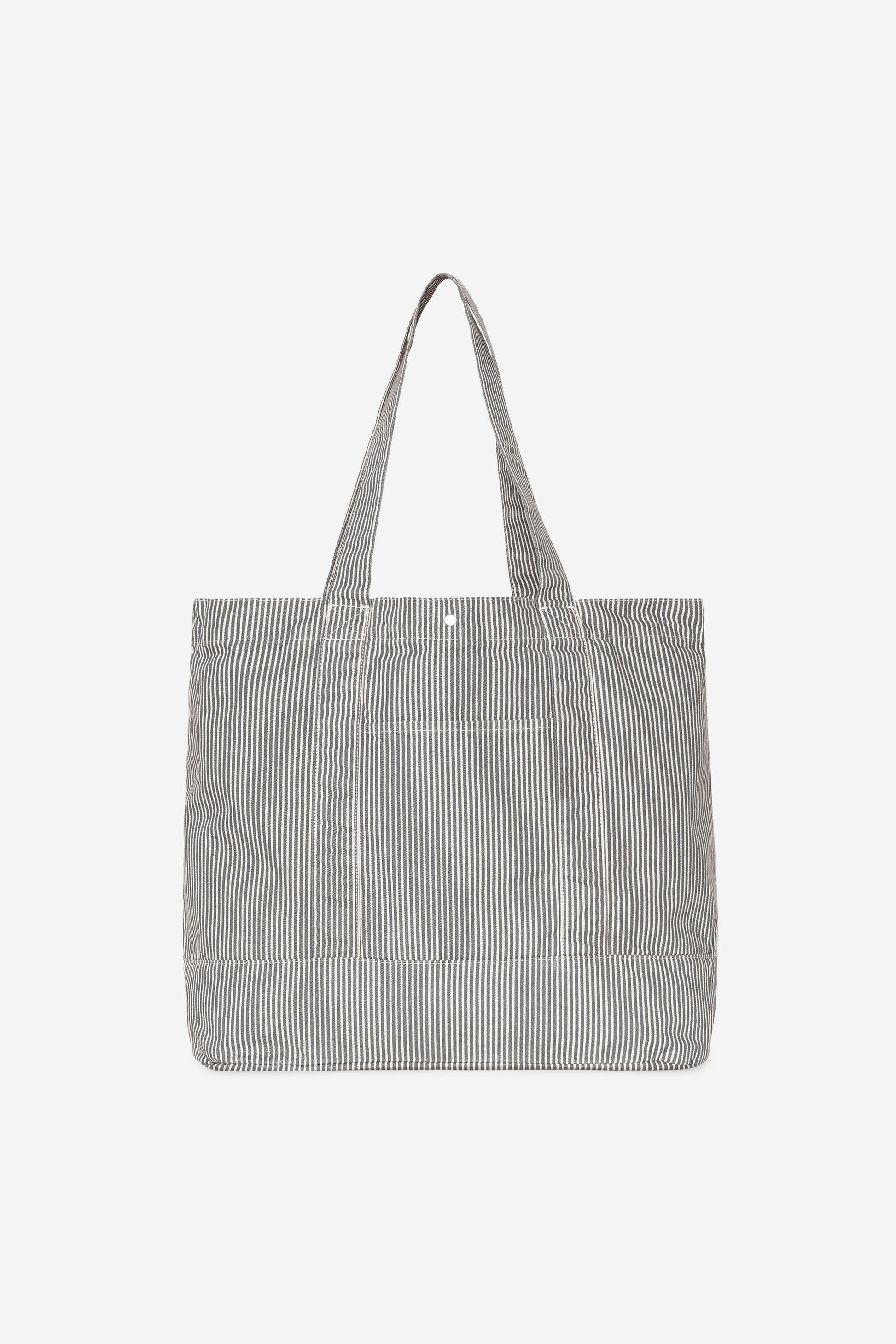 Mercer Stripe Tote Bag Graphite / Wax (Stone Washed)