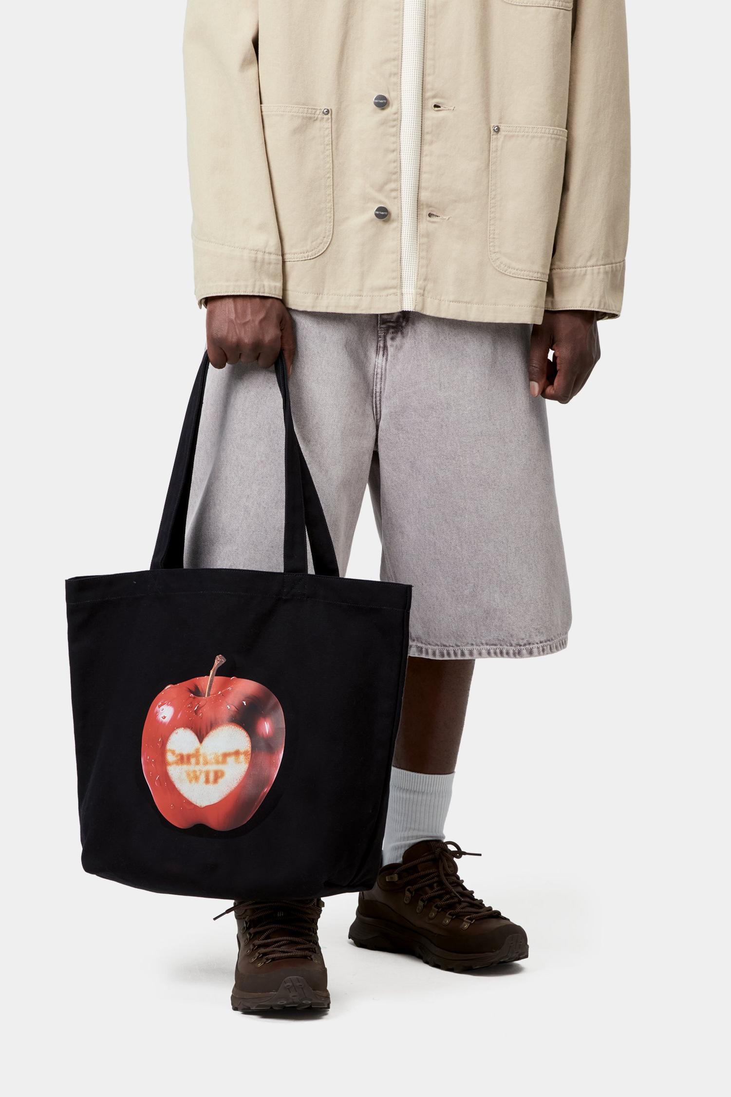 Canvas Graphic Tote Black Spoiled Print
