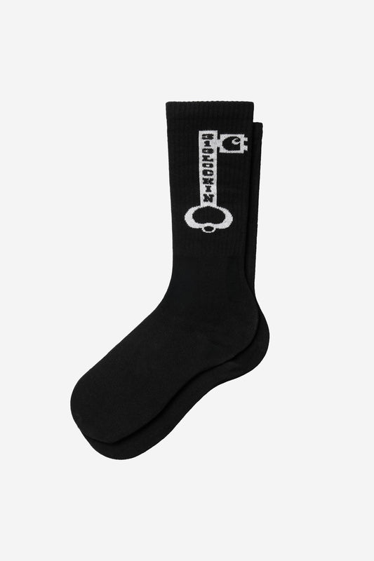 Locked Socks Black / White