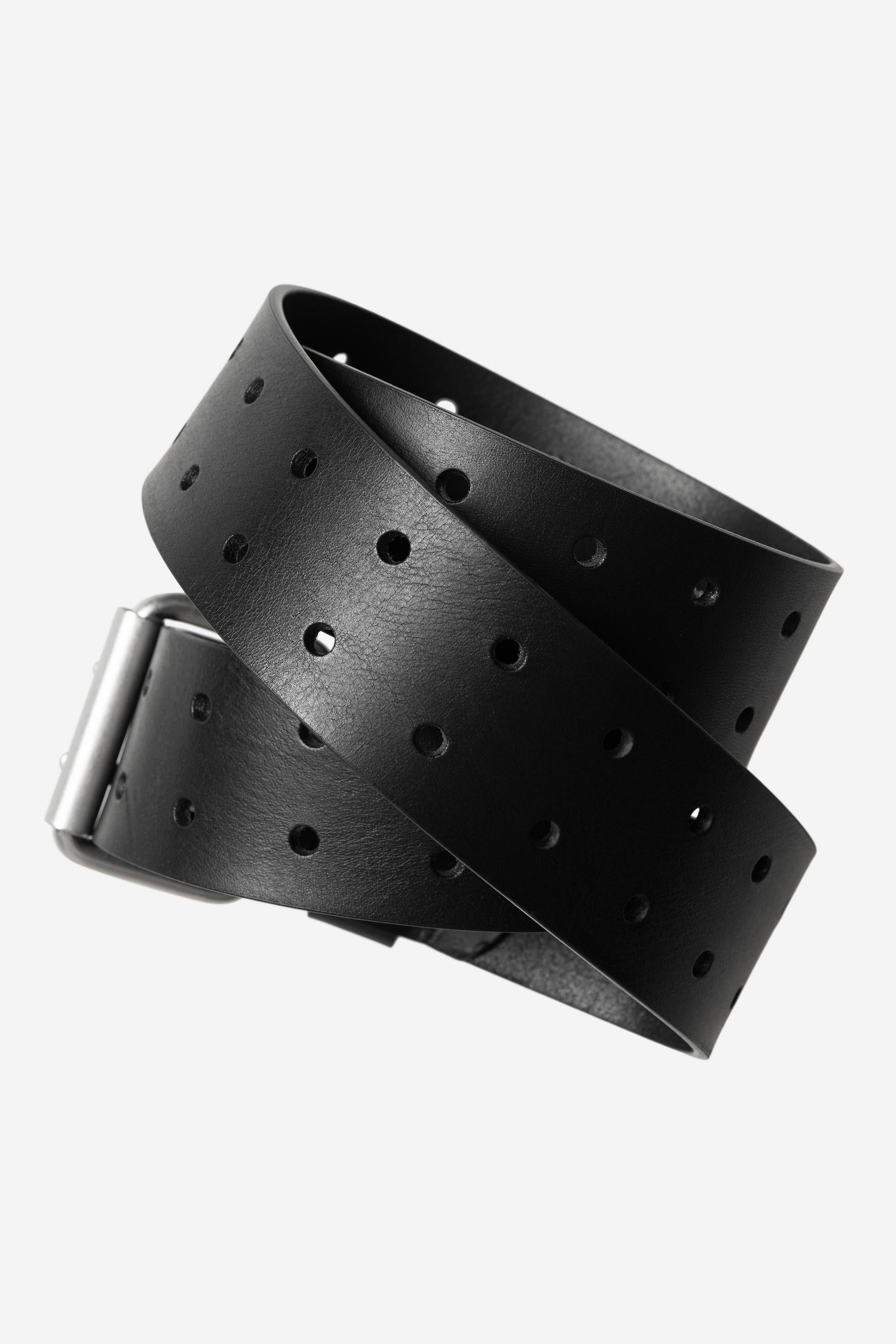 Double Script Belt Black / Silver