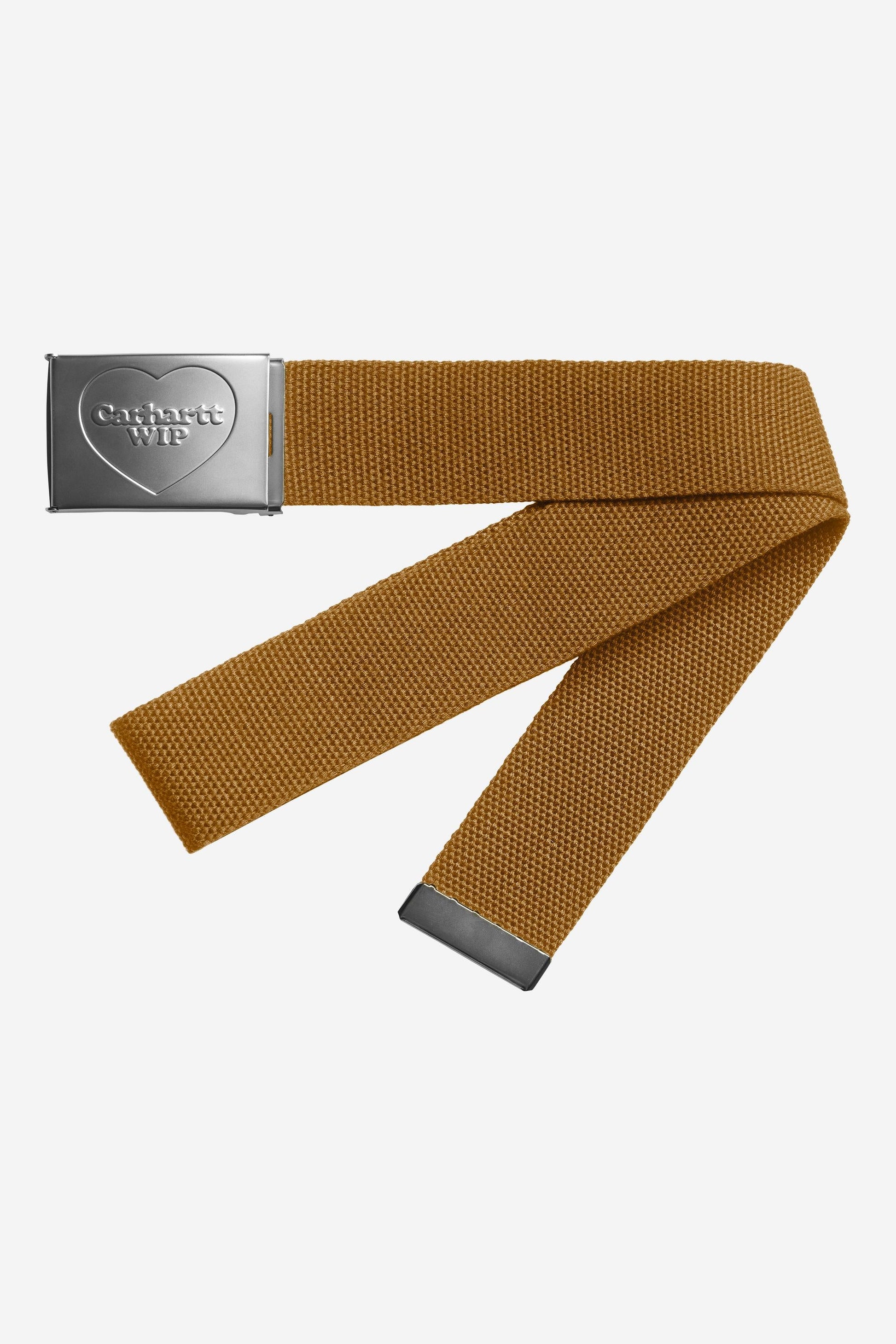 Heart Clip Belt Hamilton Brown / Silver