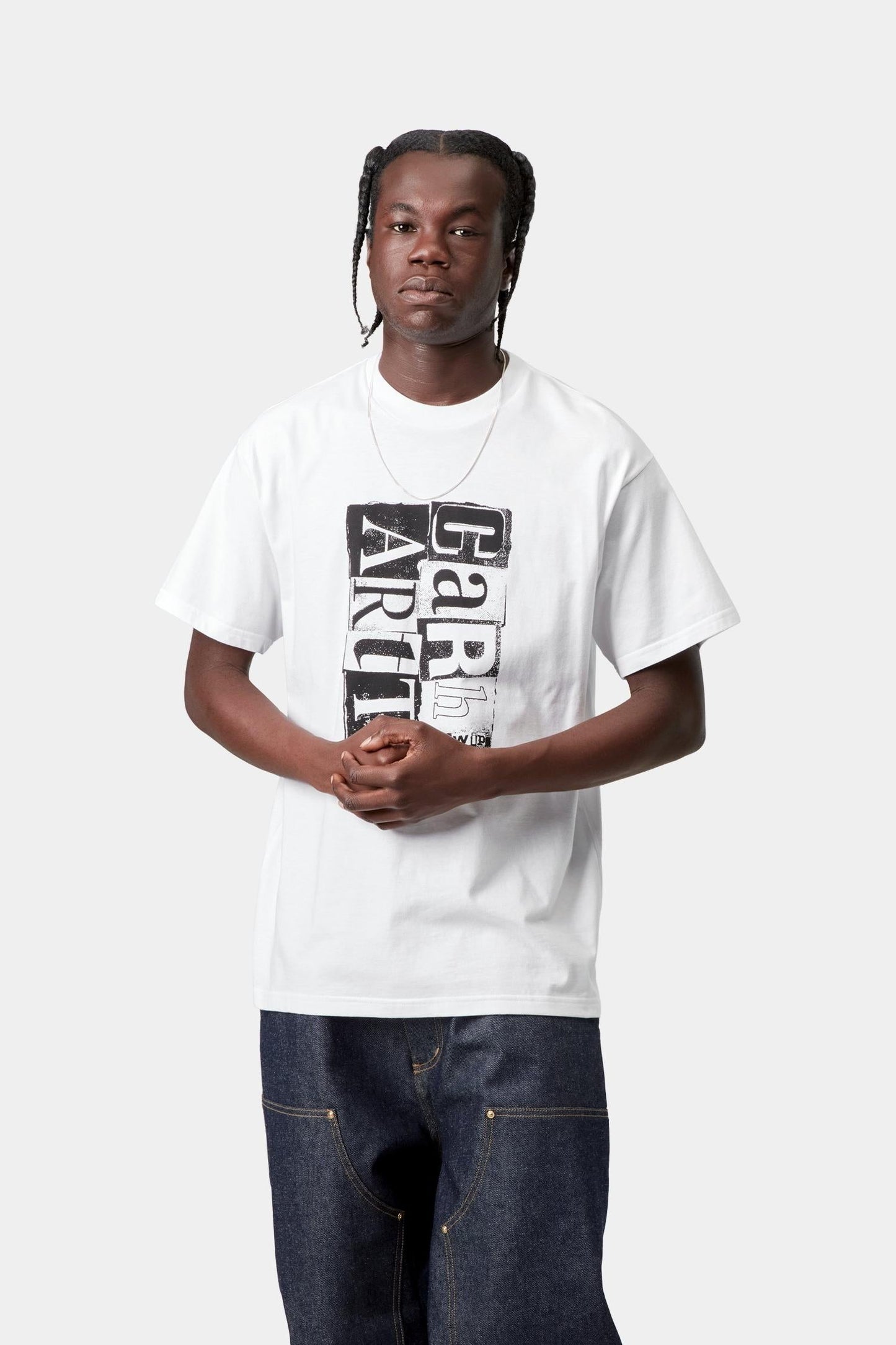 Moving Letterpress T-Shirt White