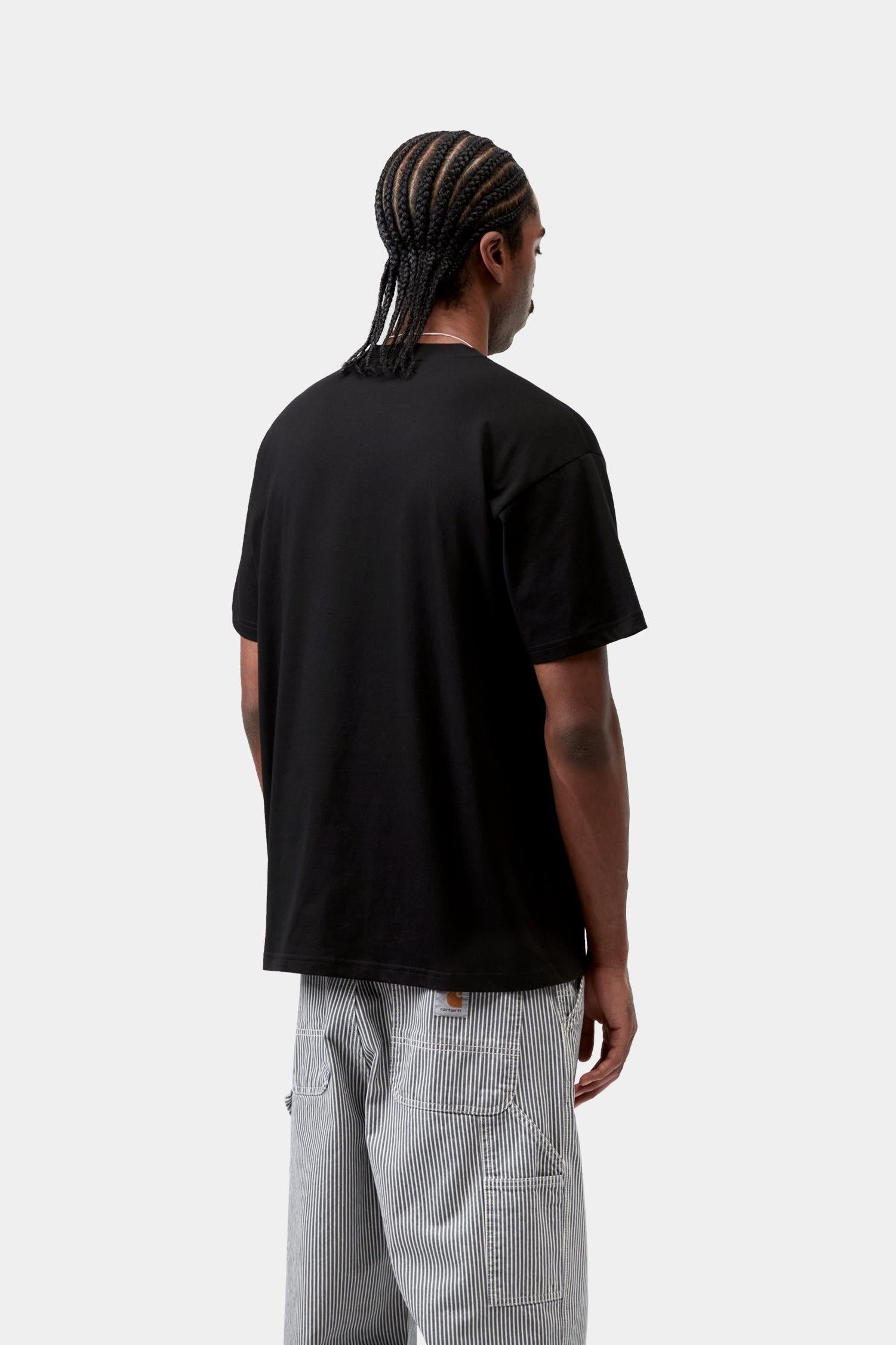Moving Letterpress T-Shirt Black