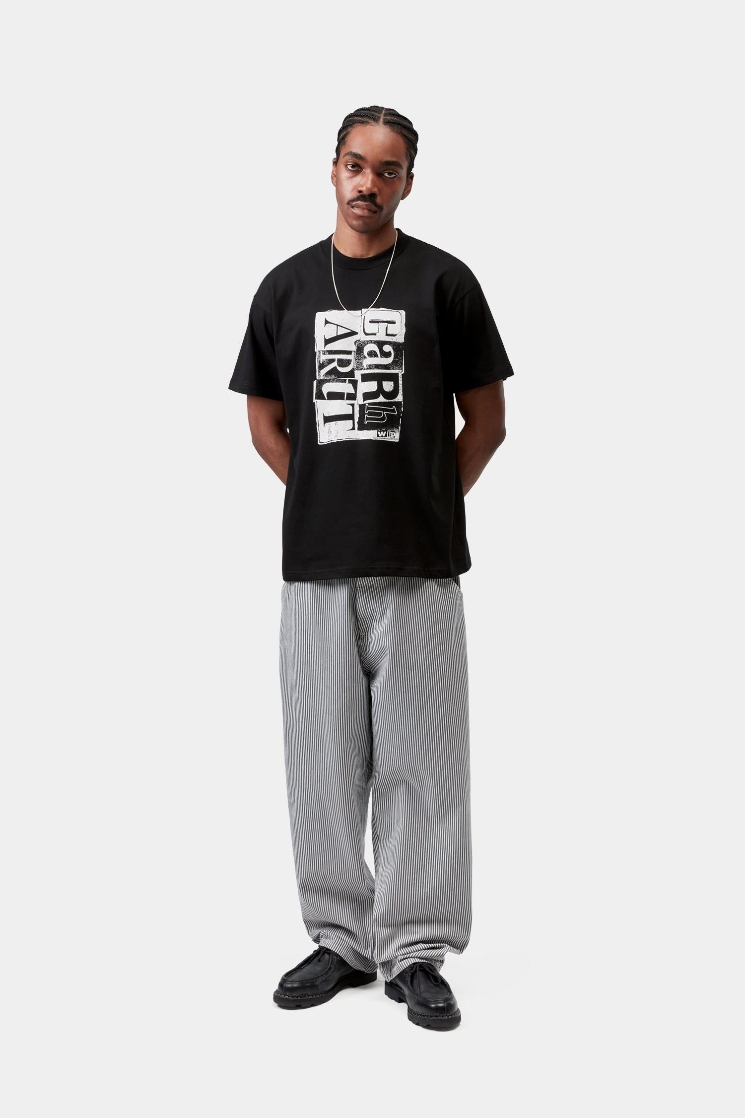 Moving Letterpress T-Shirt Black