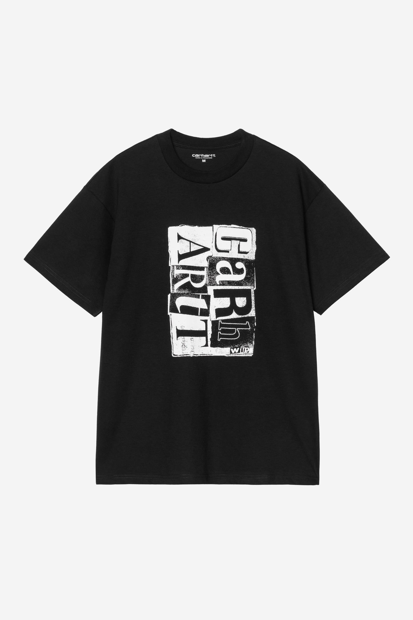 Moving Letterpress T-Shirt Black