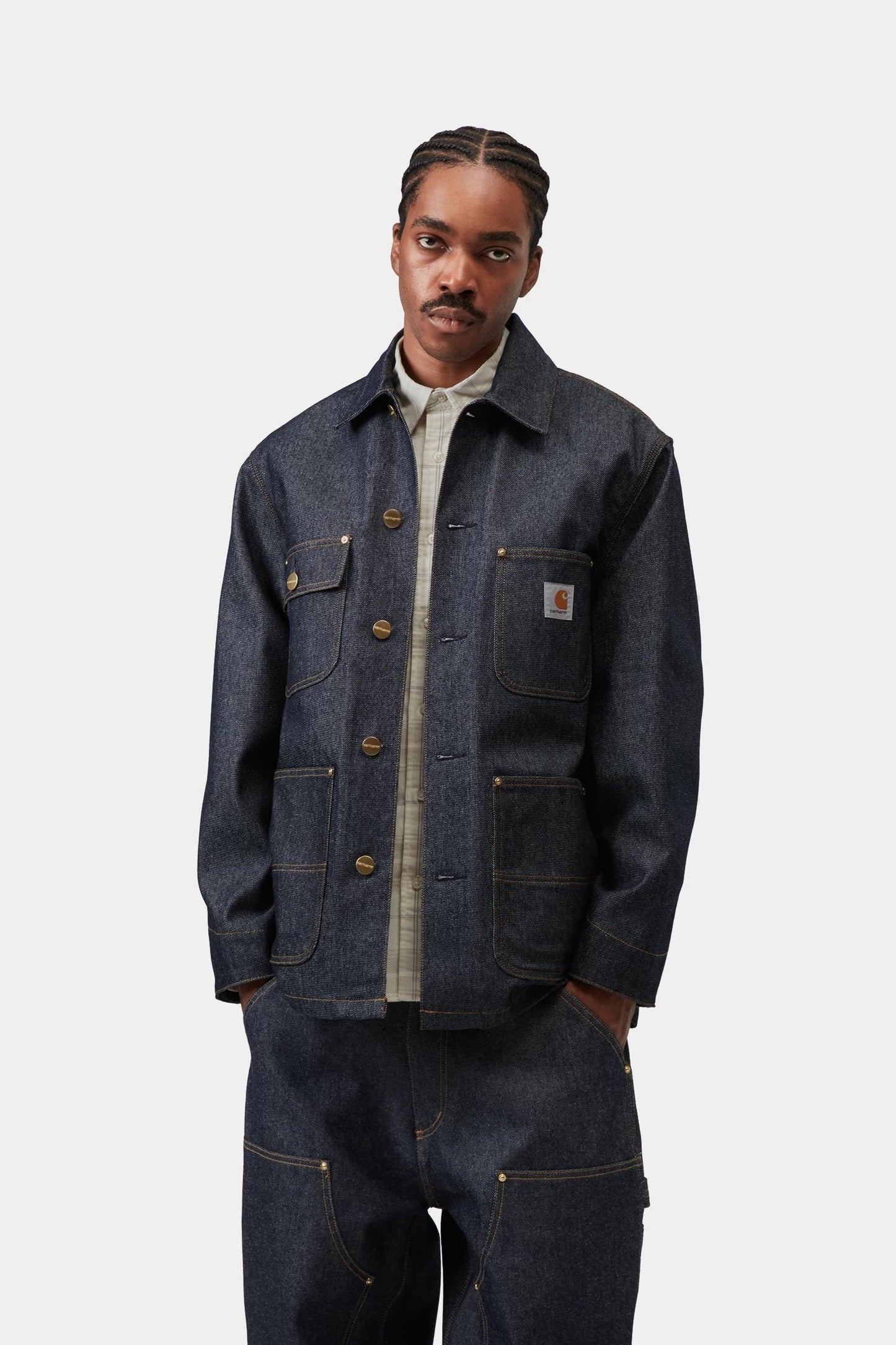 Aden Chore Coat Blue (Rigid)
