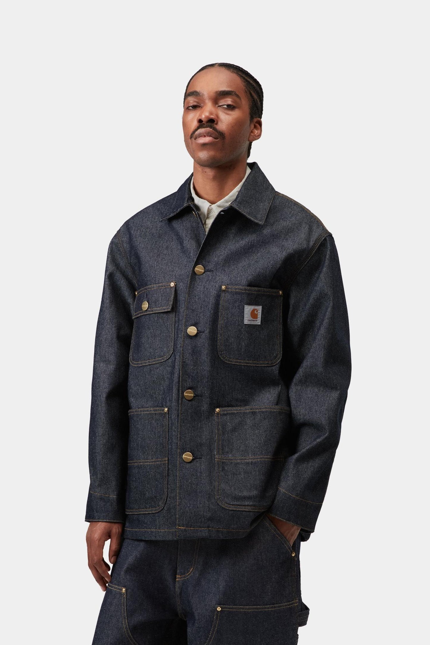 Aden Chore Coat Blue (Rigid)