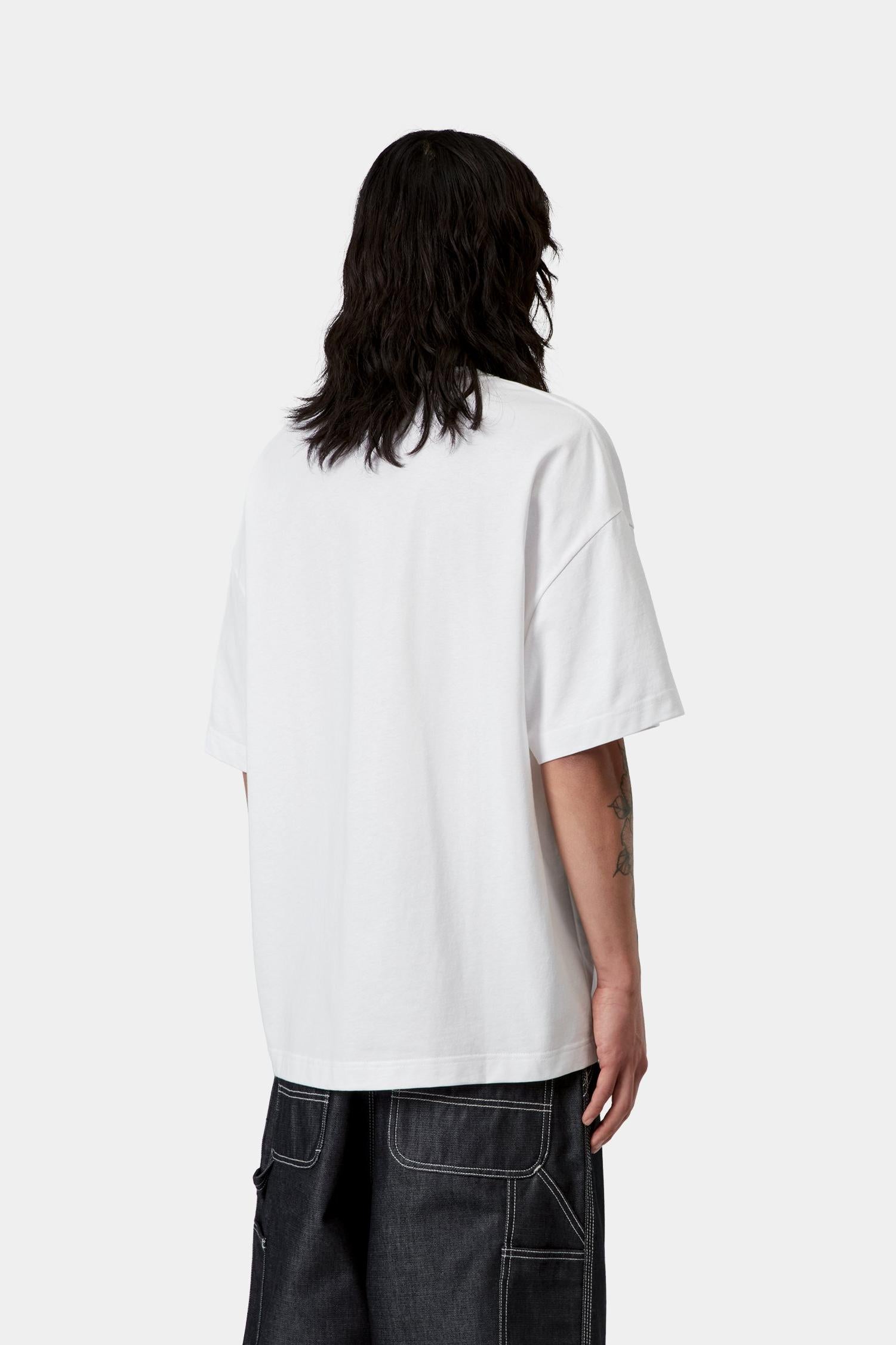 Deconstructed Label T-Shirt White