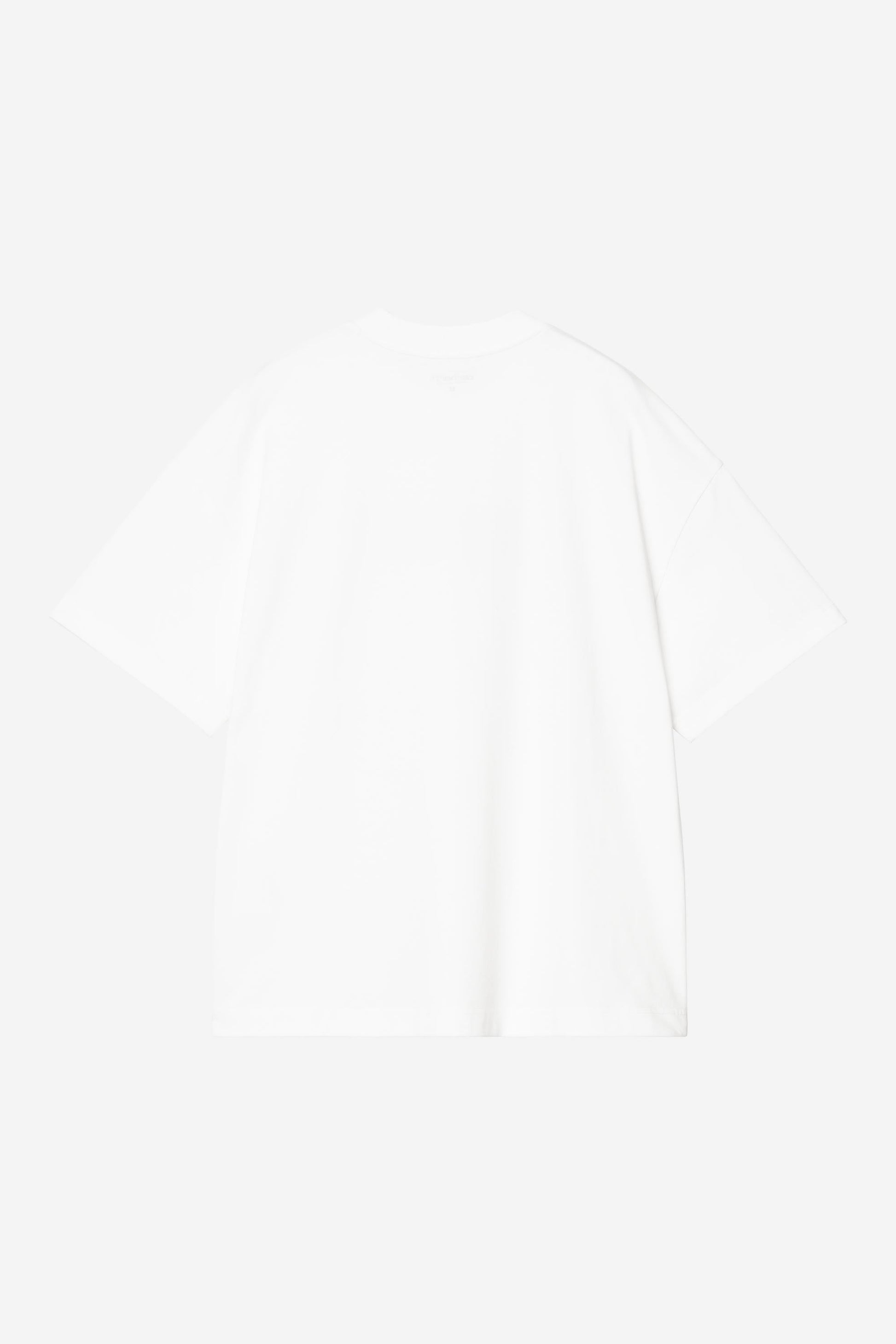 Deconstructed Label T-Shirt White