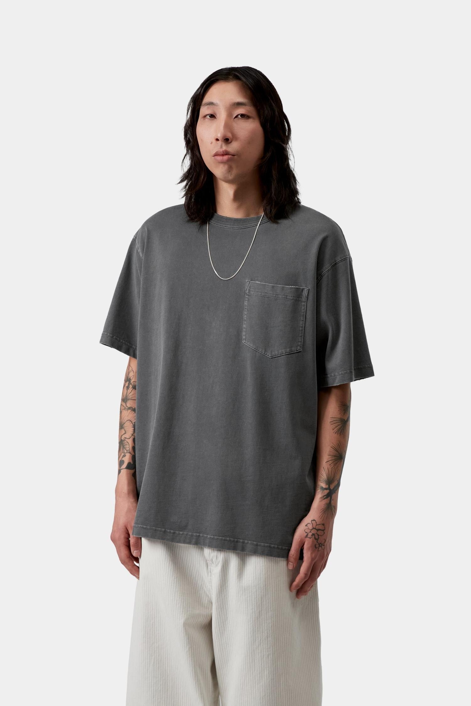 Torion Pocket T-Shirt Black (Grind Wash)