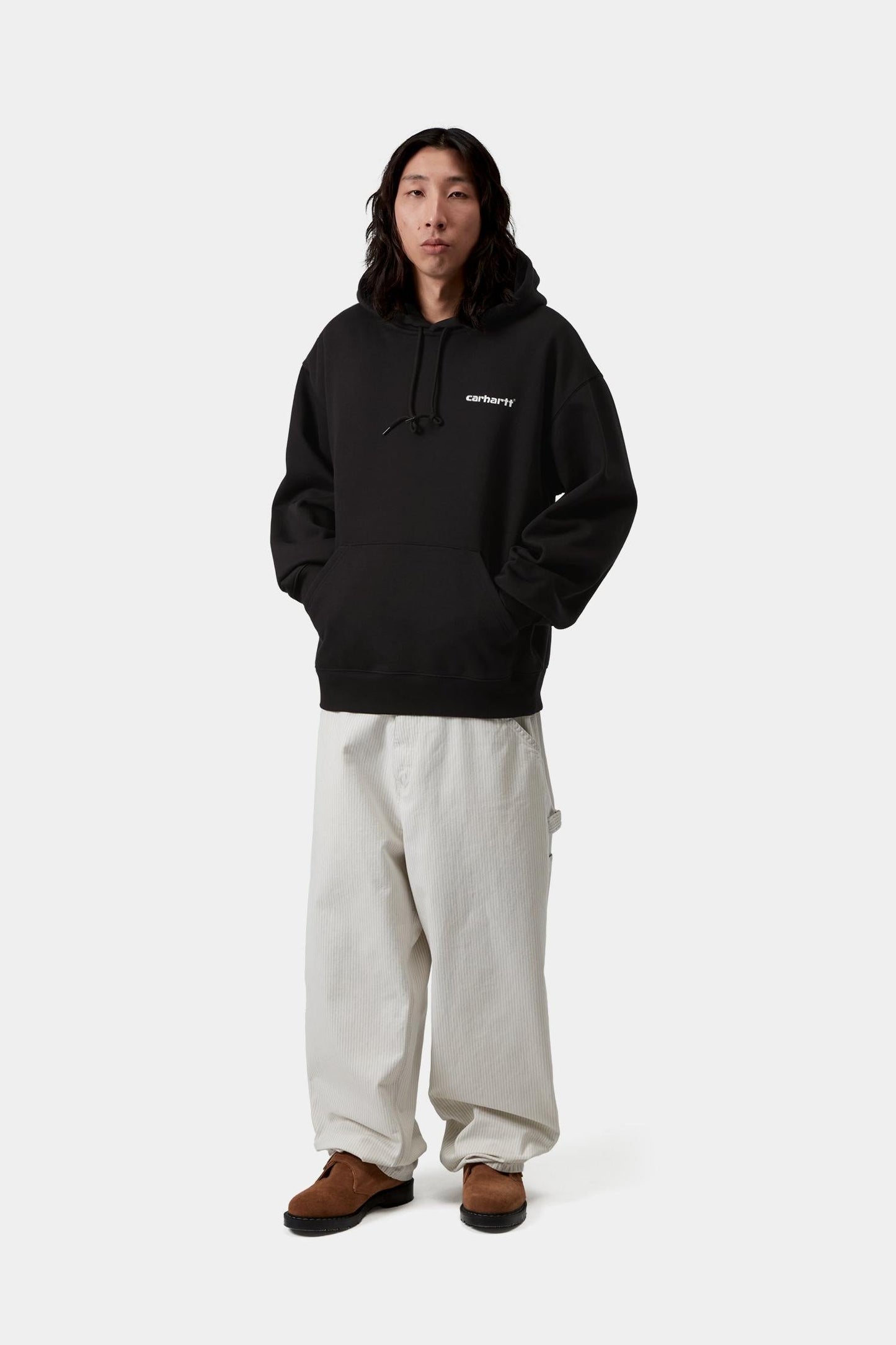Hooded Caps Sweatshirt Black