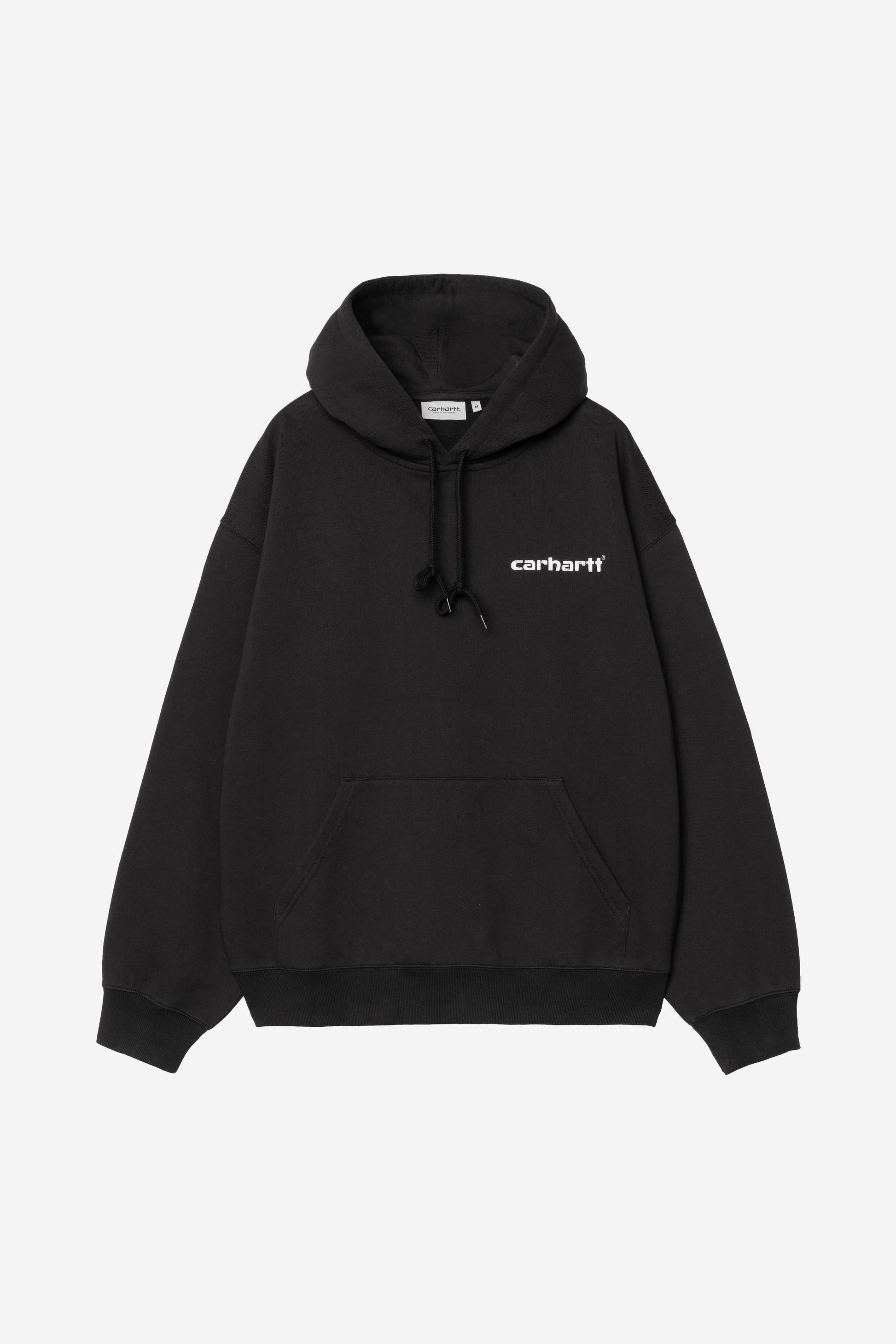 Hooded Caps Sweatshirt Black