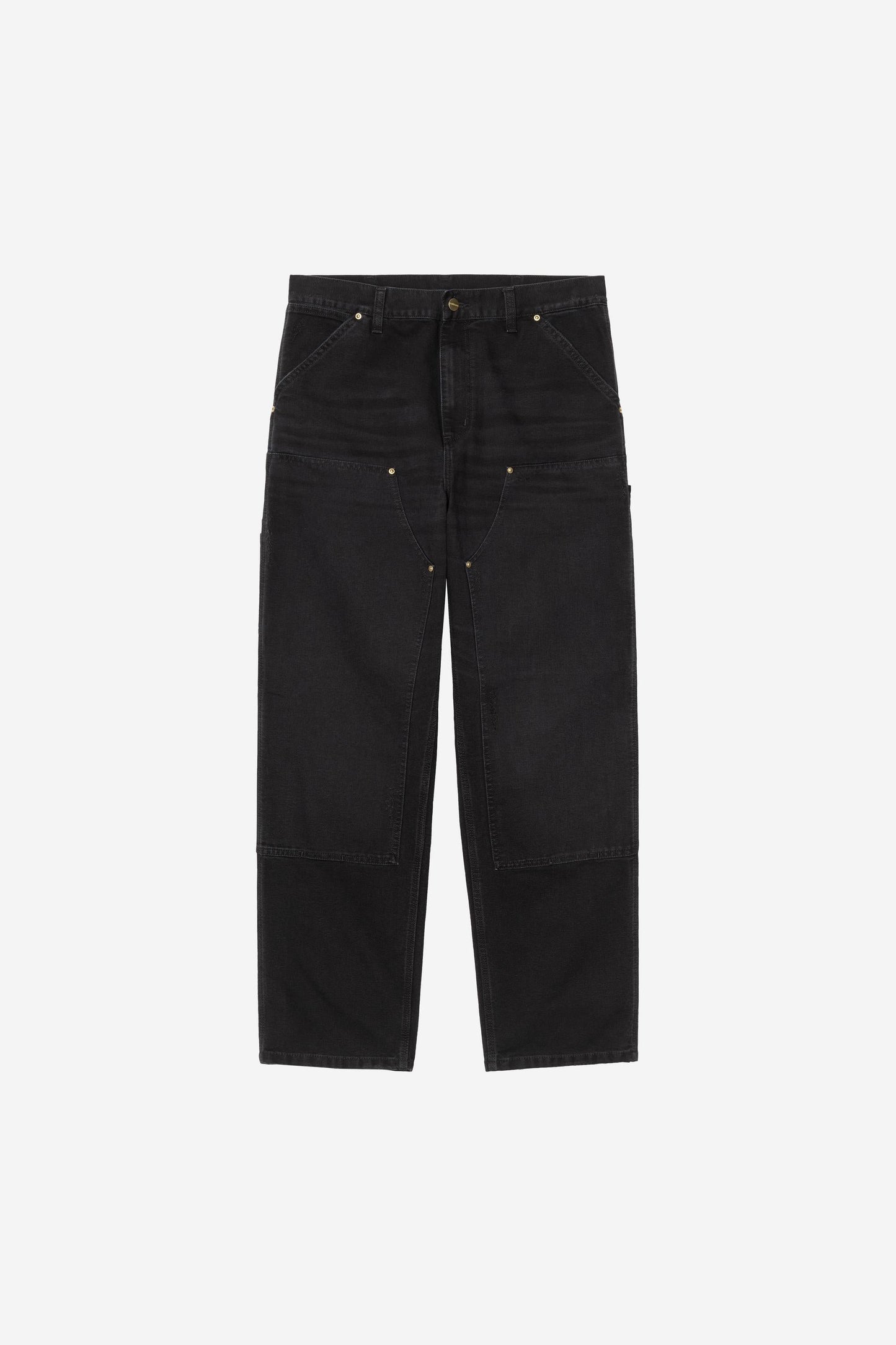 Double Knee Pant Black (Grind Wash)